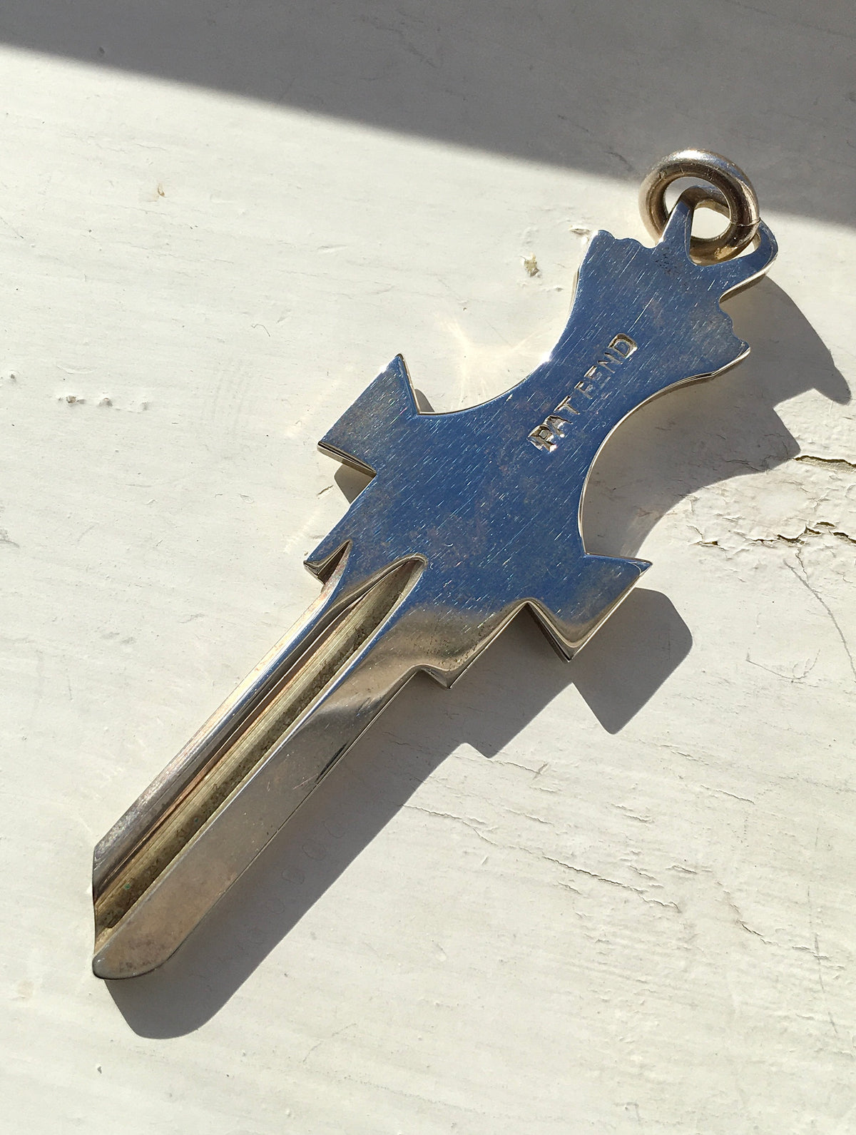 Vintage 1970s Sterling Silver Key Ingot