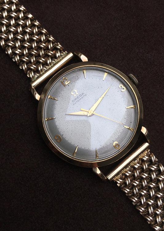 Vintage 1950s 9ct Gold Omega Automatic