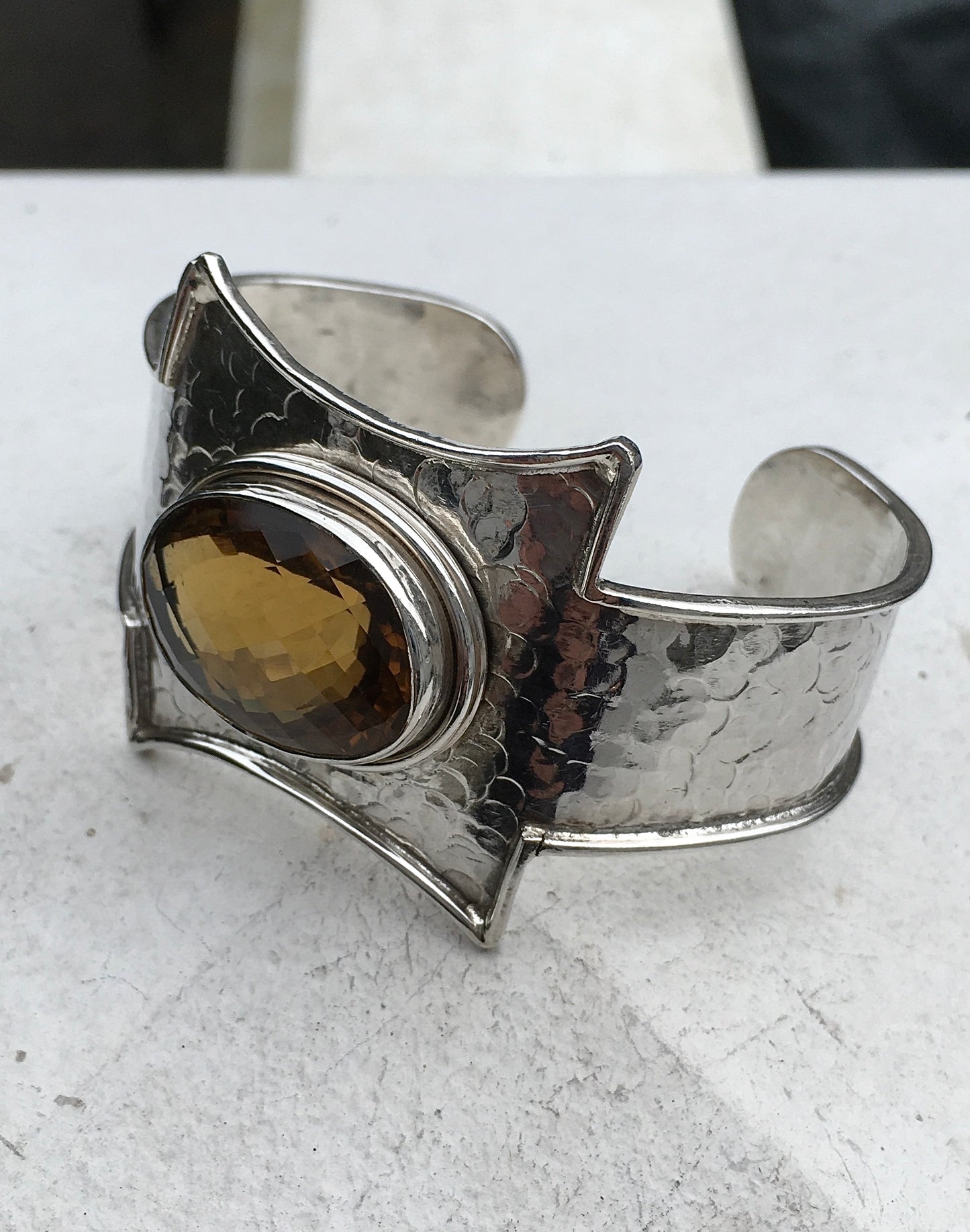Sterling Silver Citrine Bangle
