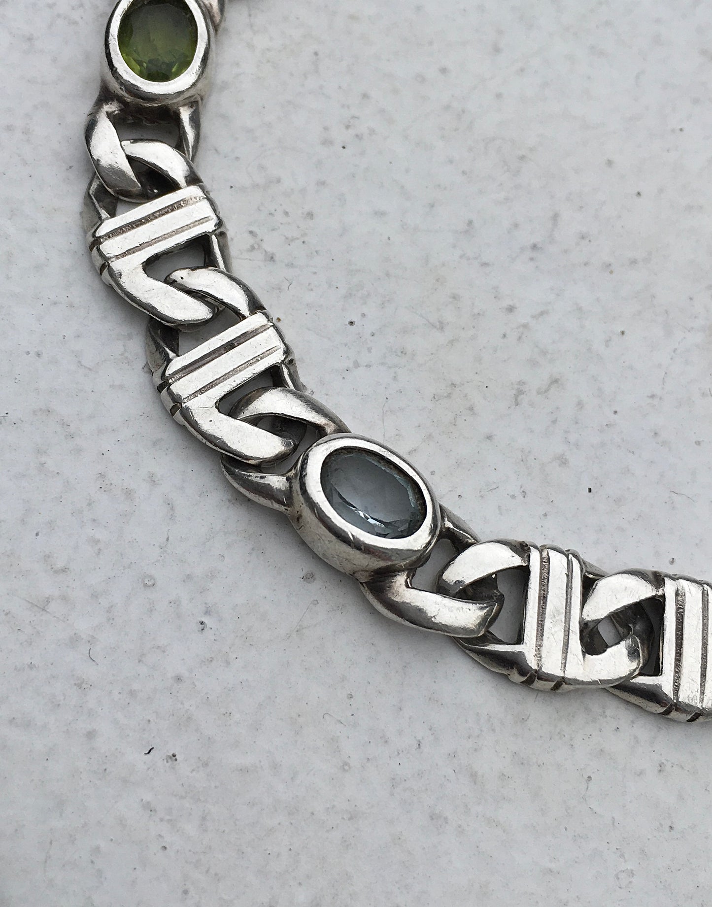 1970s Sterling Silver Mariner Bracelet