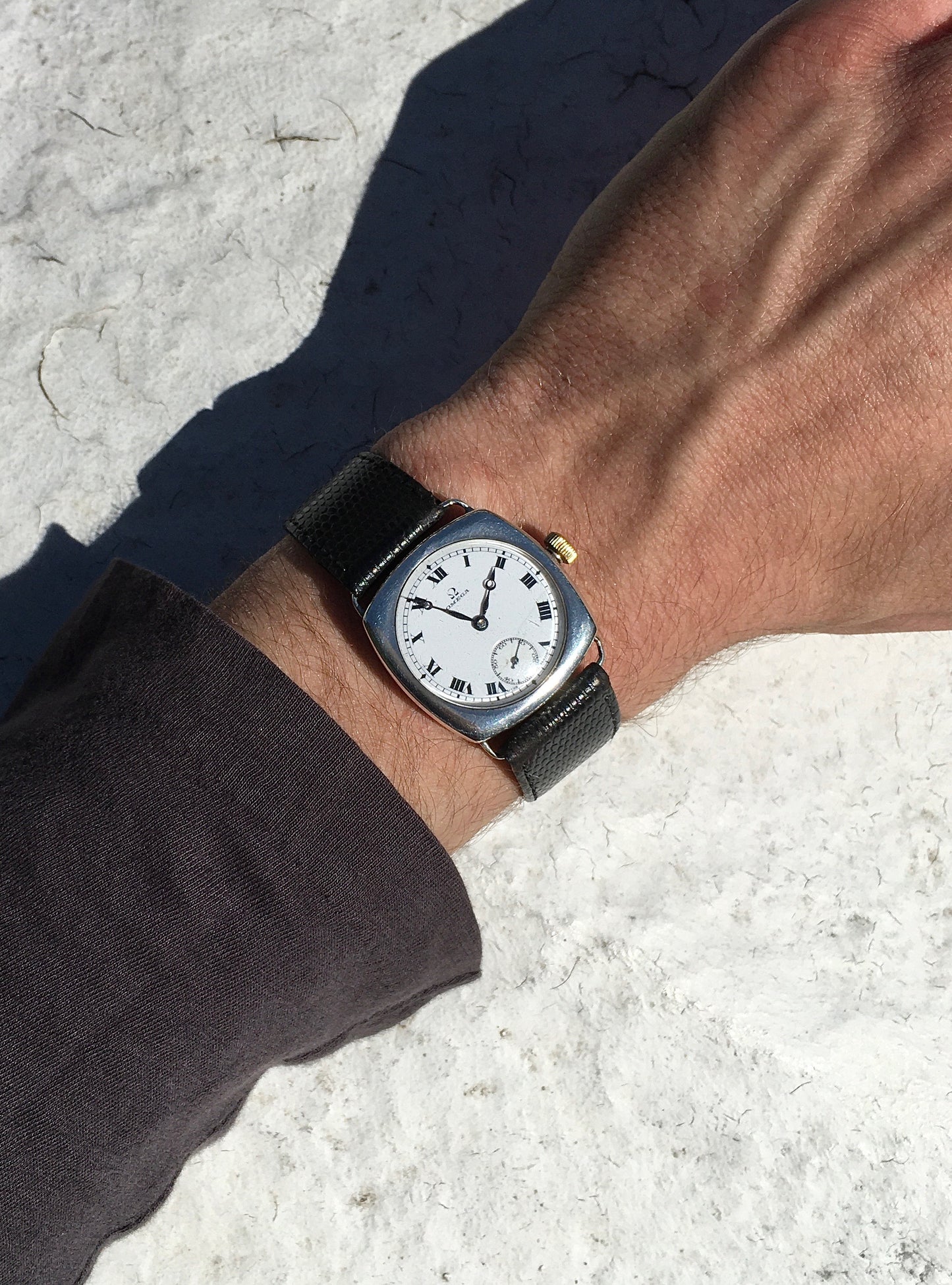 Antique Sterling Silver Omega