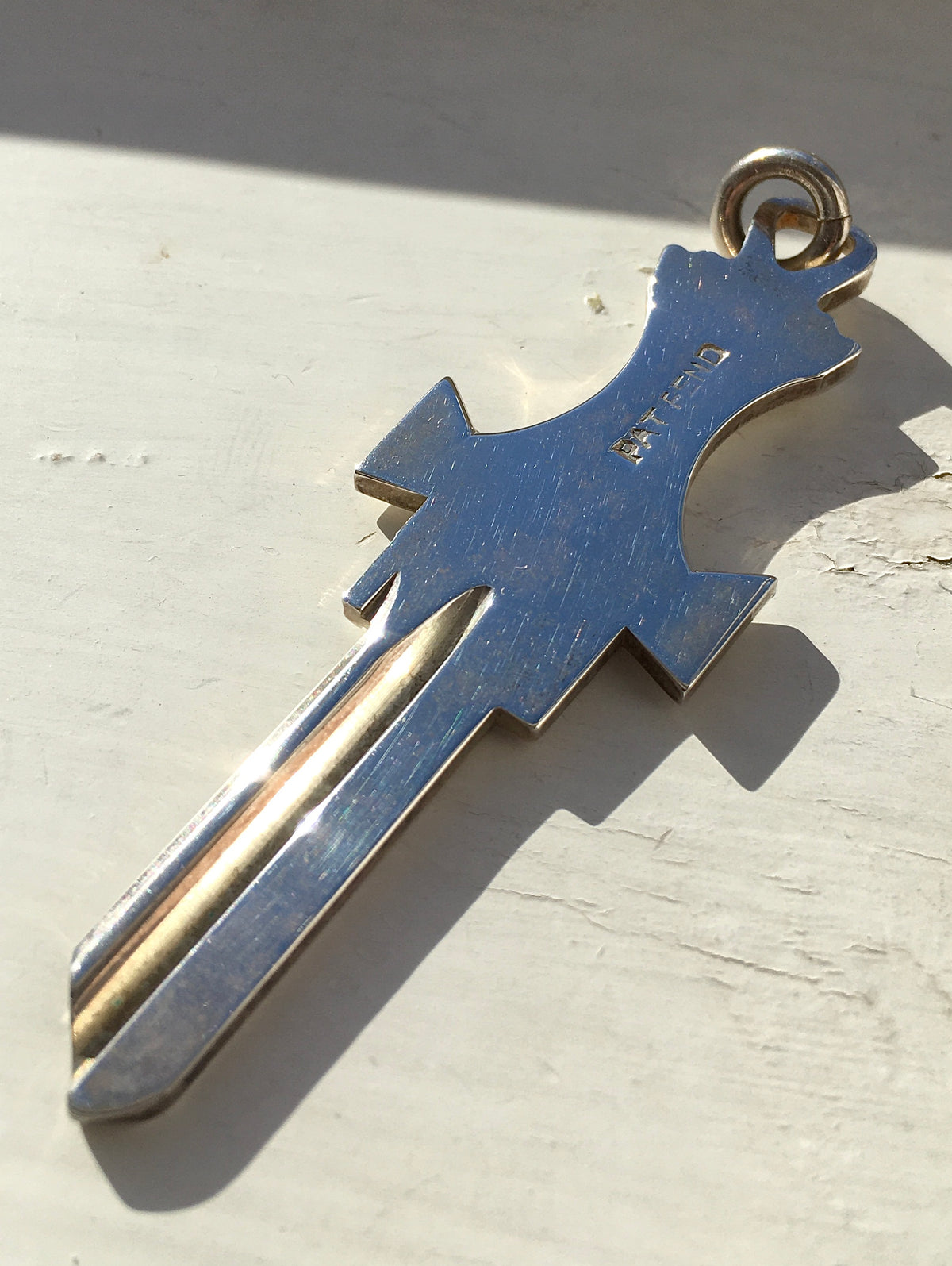 Vintage 1970s Sterling Silver Key Ingot