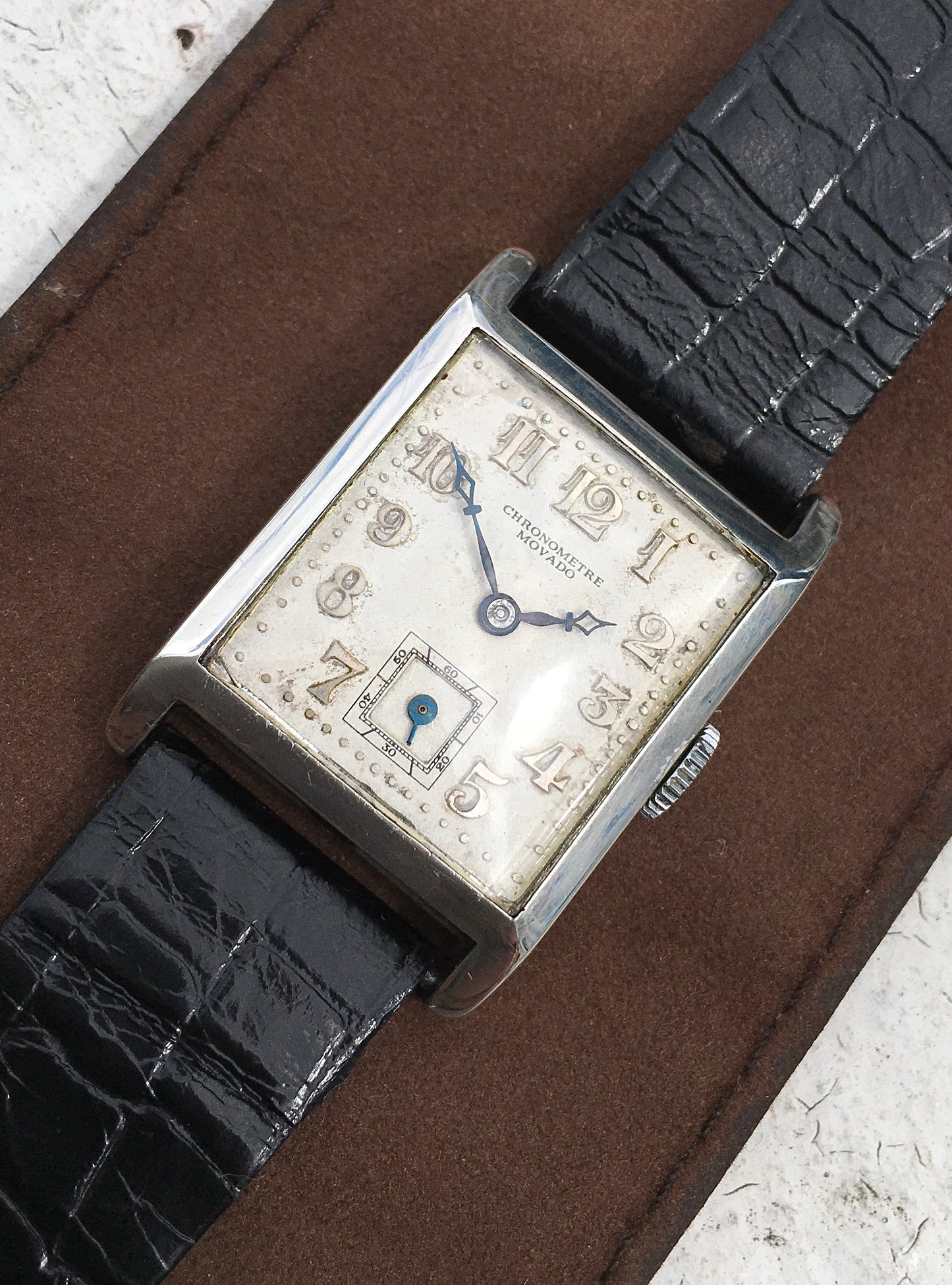 Vintage 1930s Sterling Silver Movado