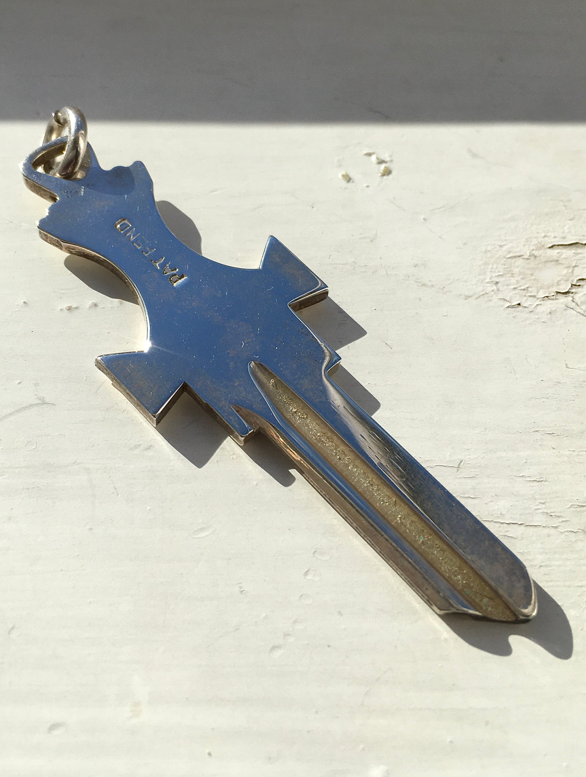 Vintage 1970s Sterling Silver Key Ingot