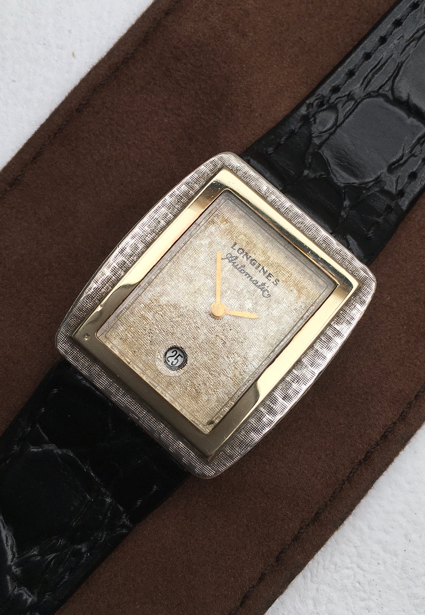 Vintage 1960s Sterling Silver & 14k Gold Longines