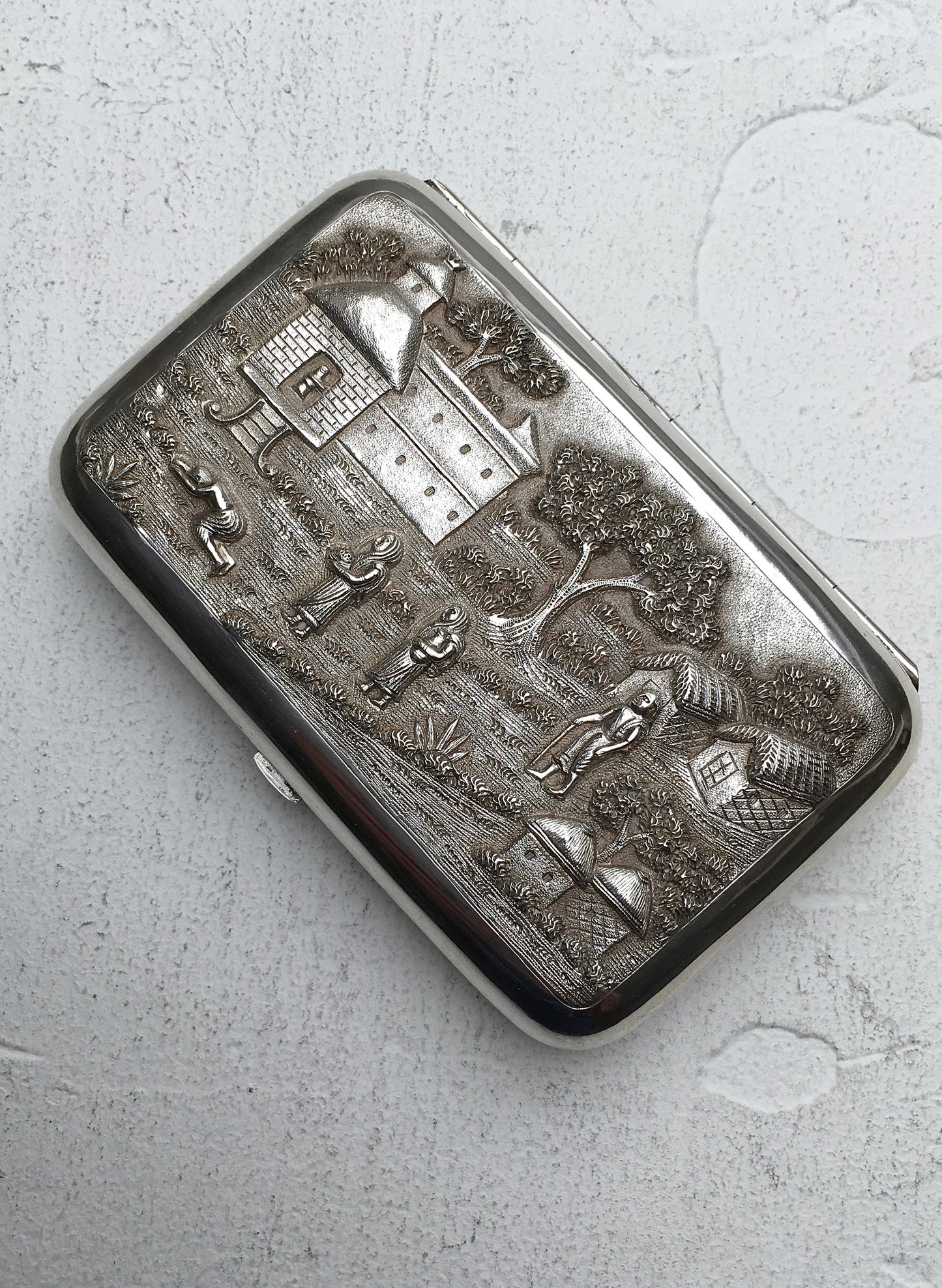 Antique Silver Cigar Case