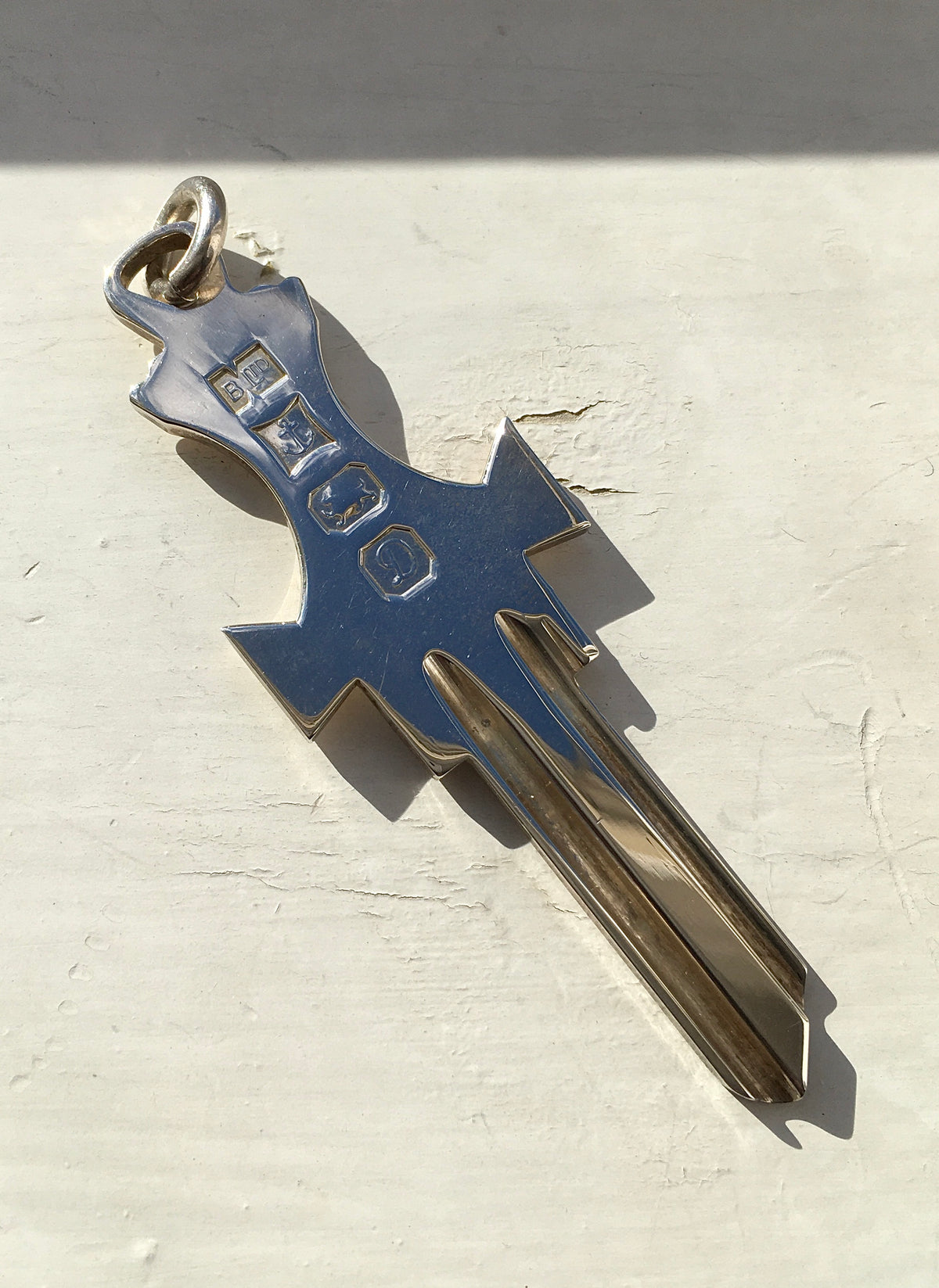 Vintage 1970s Sterling Silver Key Ingot