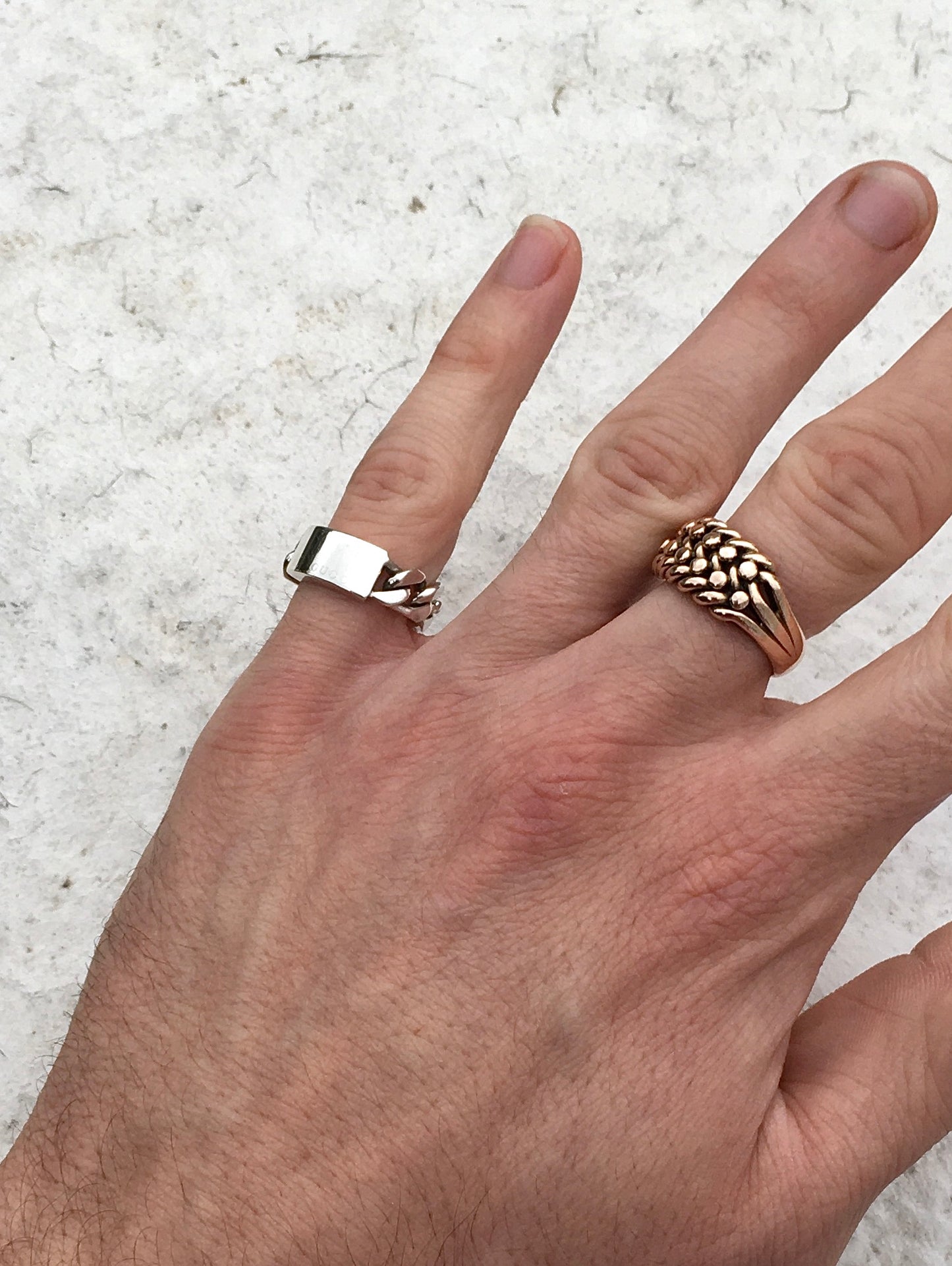 Sterling Silver Gucci Curb Ring
