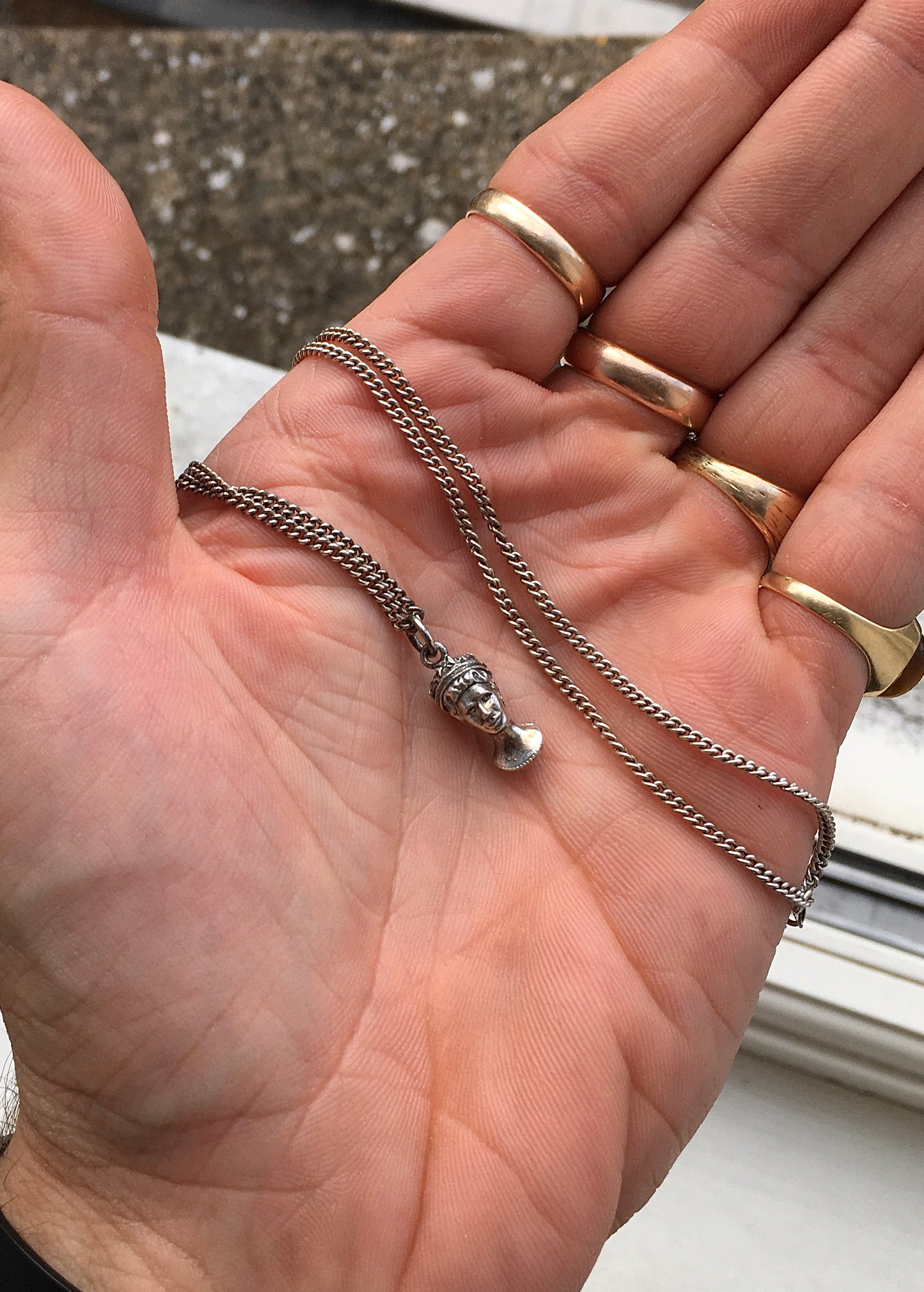 1970s Sterling Silver Jubilee Necklace