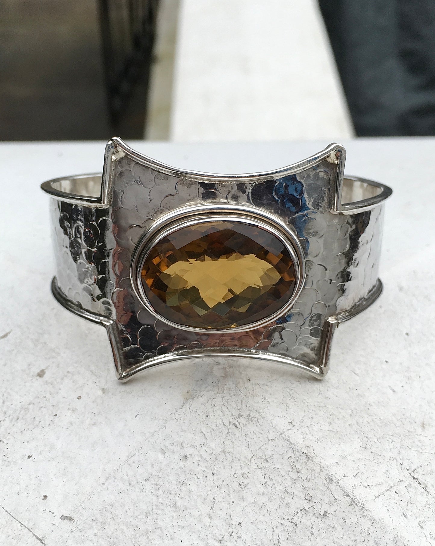 Sterling Silver Citrine Bangle