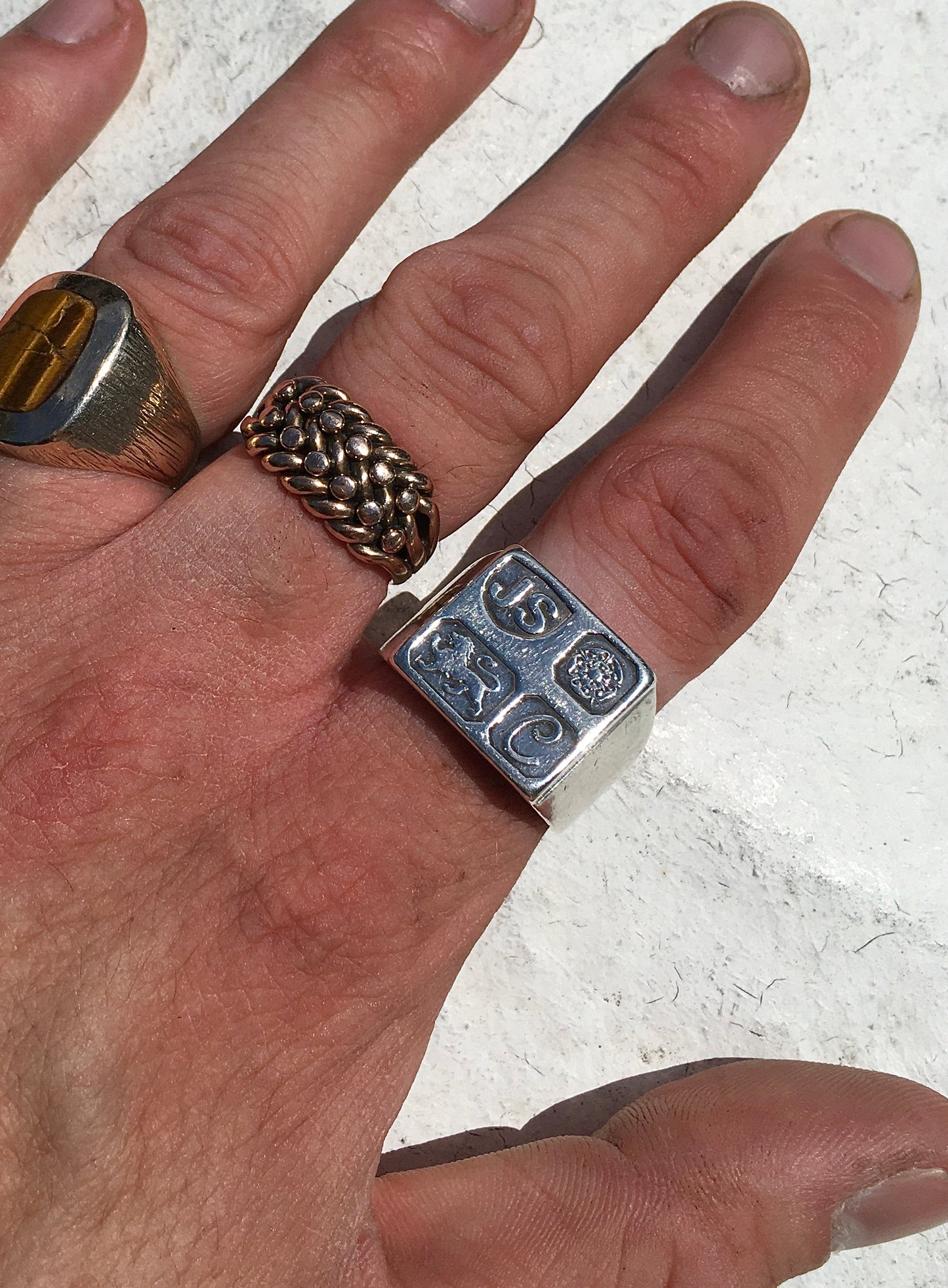 Vintage 1970s Sterling Silver Hallmark Ring