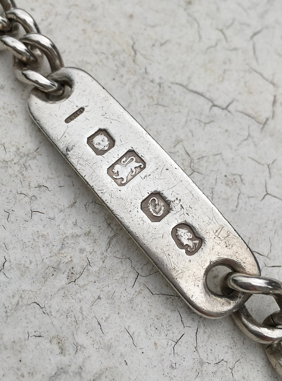 Vintage 1970s Identity Curb Link