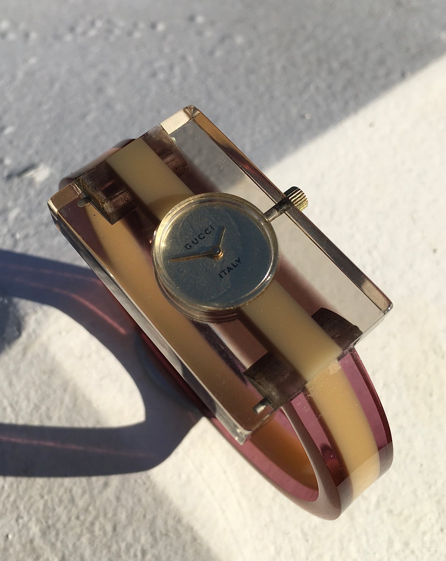 Vintage 1970s Lucite Gucci