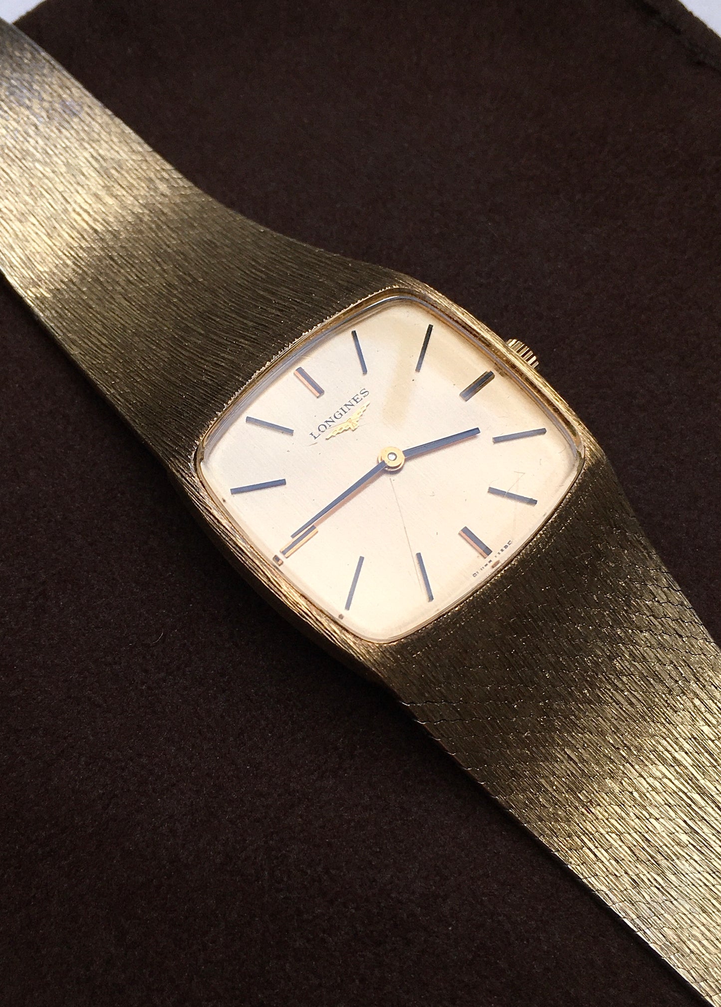 1970s Sterling Silver Vermeil Longines