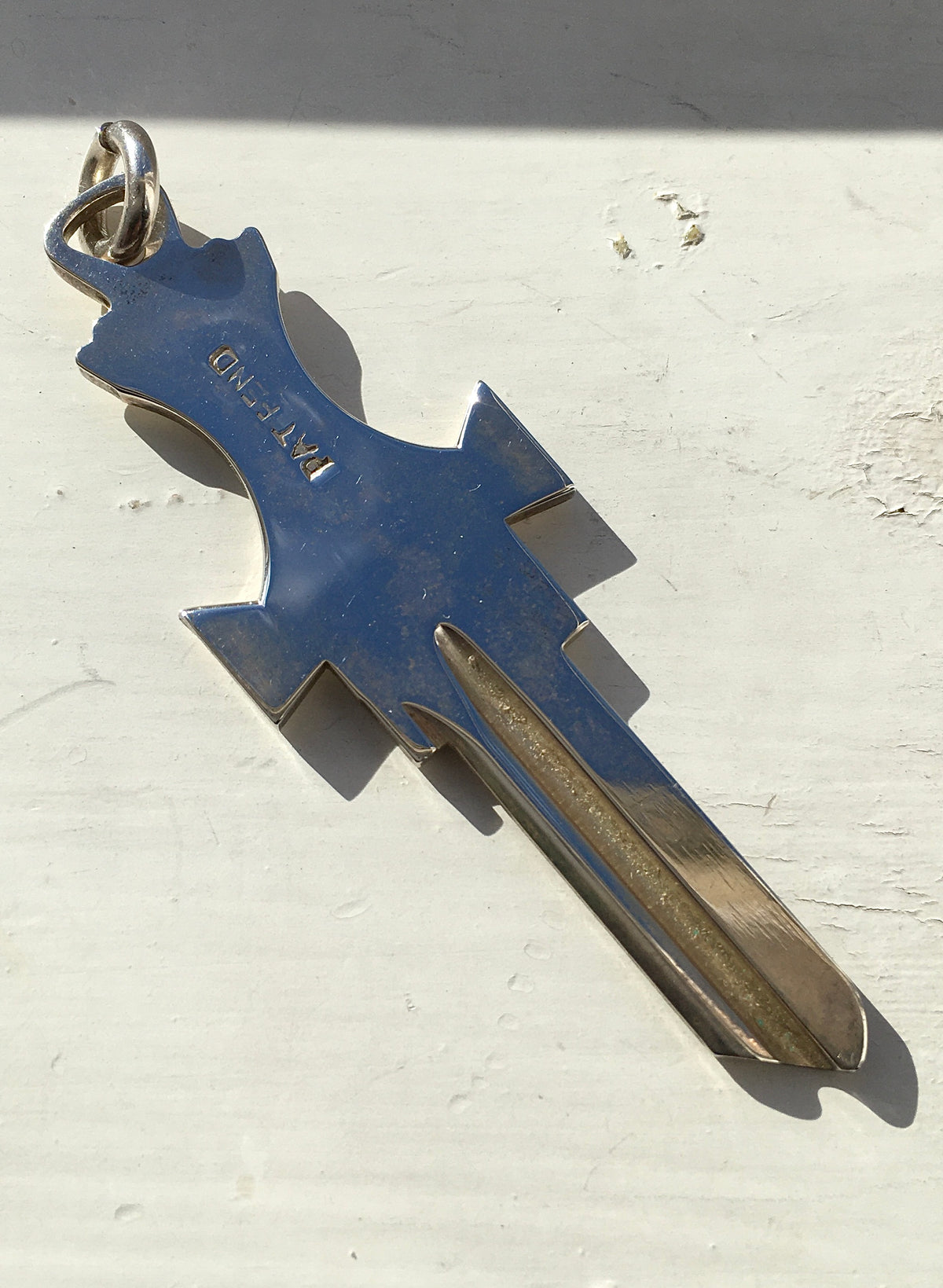 Vintage 1970s Sterling Silver Key Ingot