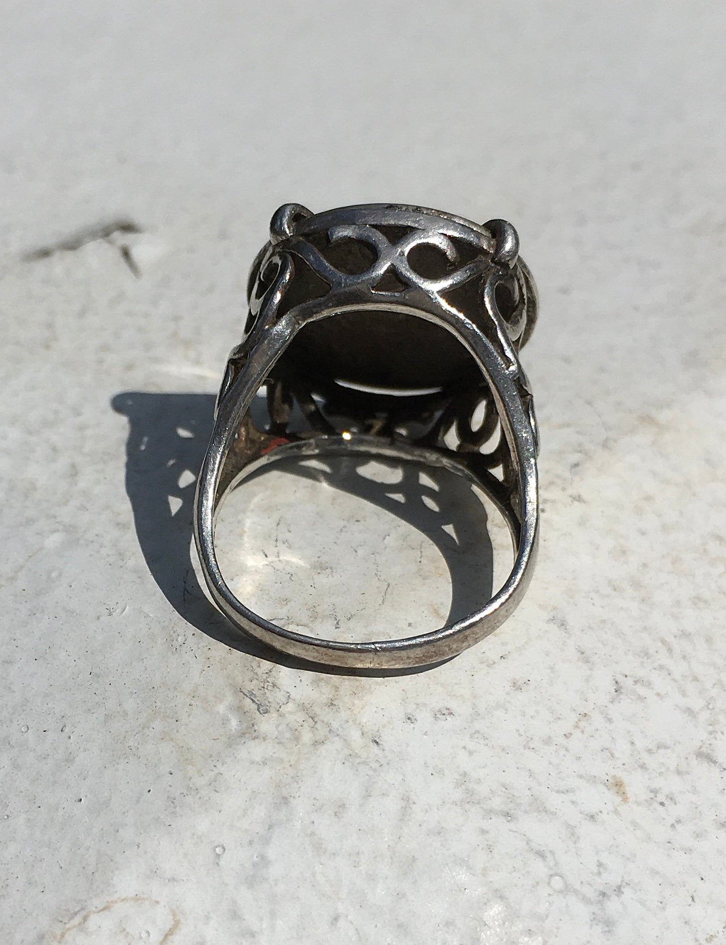 Vintage Sterling Silver Threepence Ring