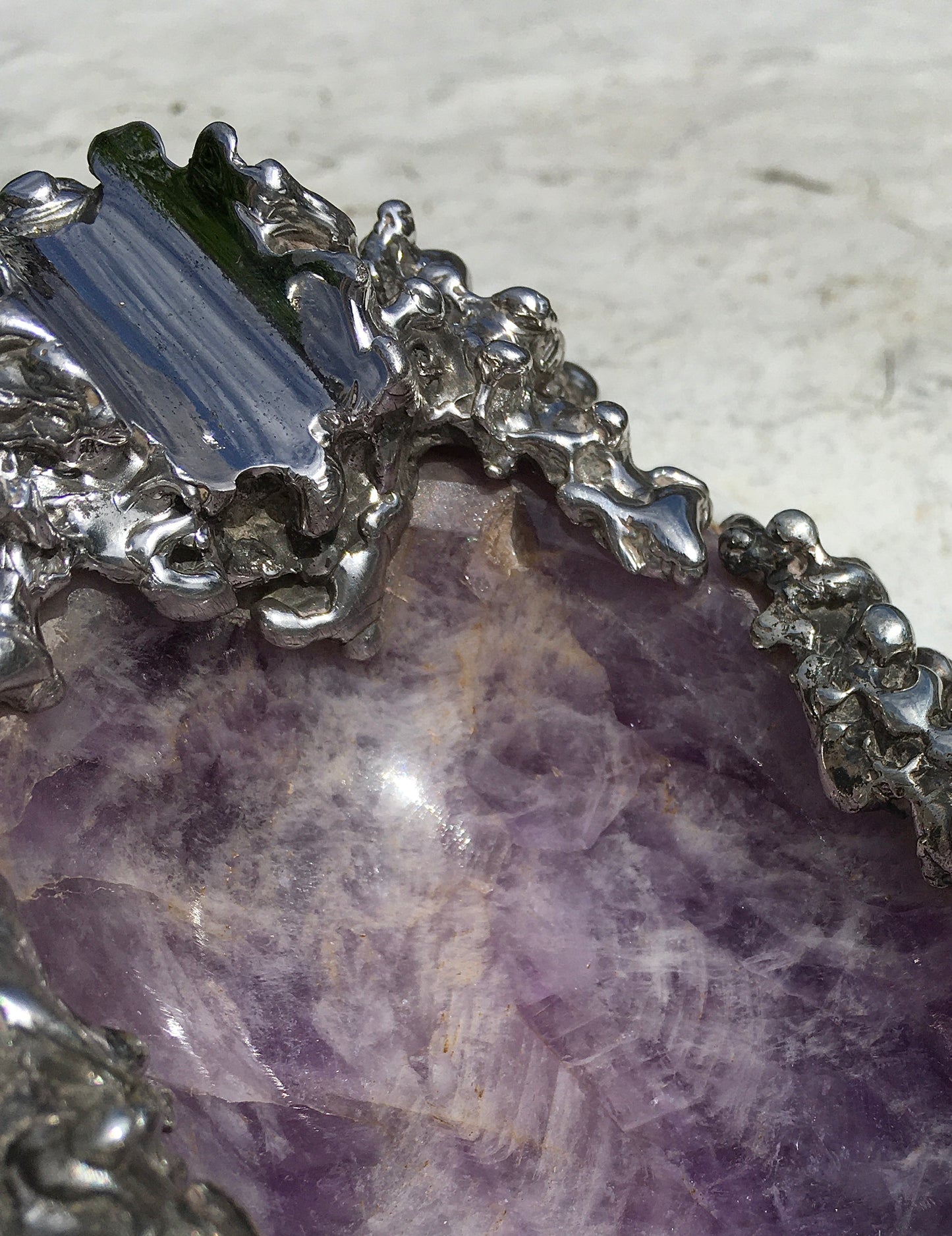 Vintage Amethyst Cigar Ashtray