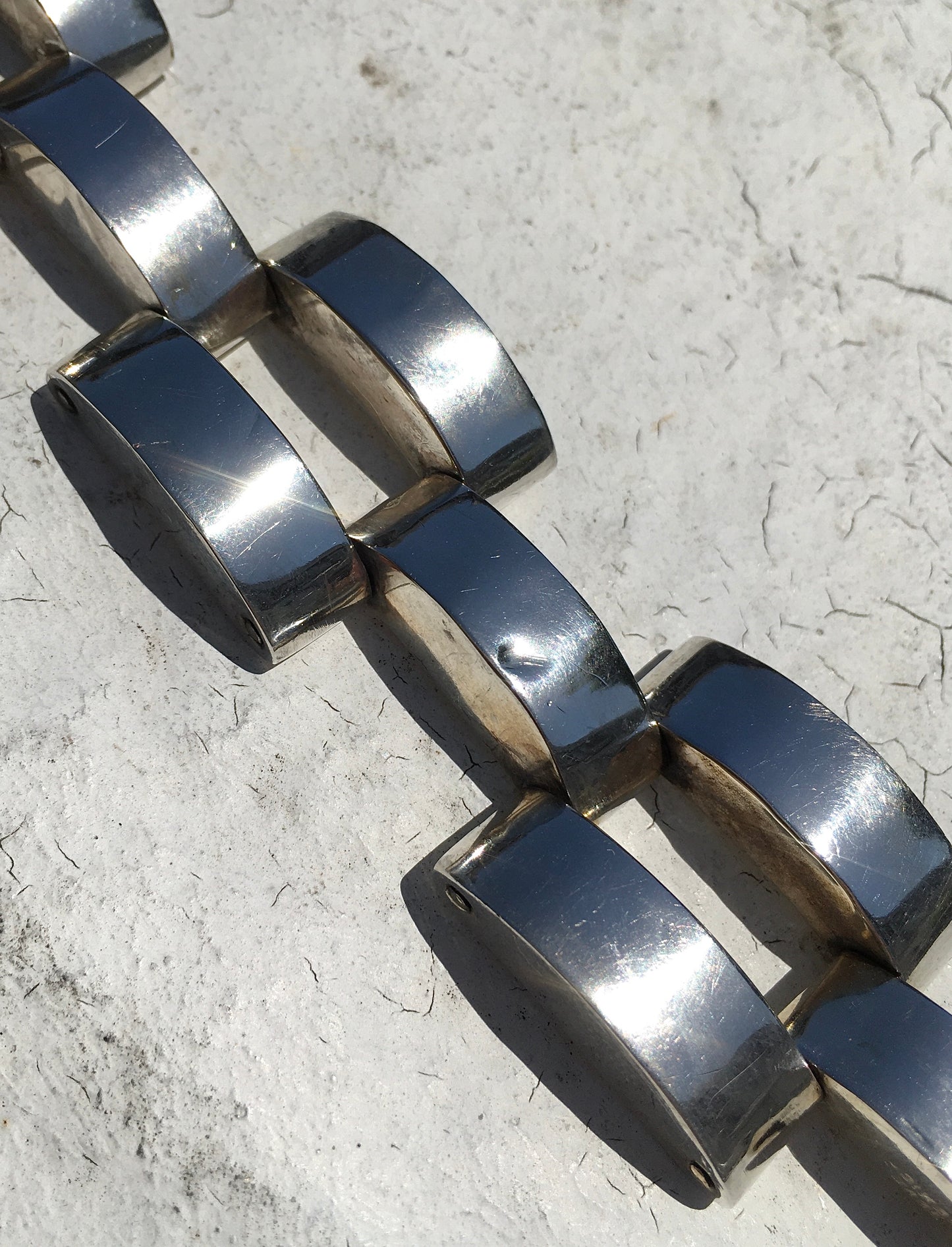 Vintage Sterling Silver Panther Bracelet