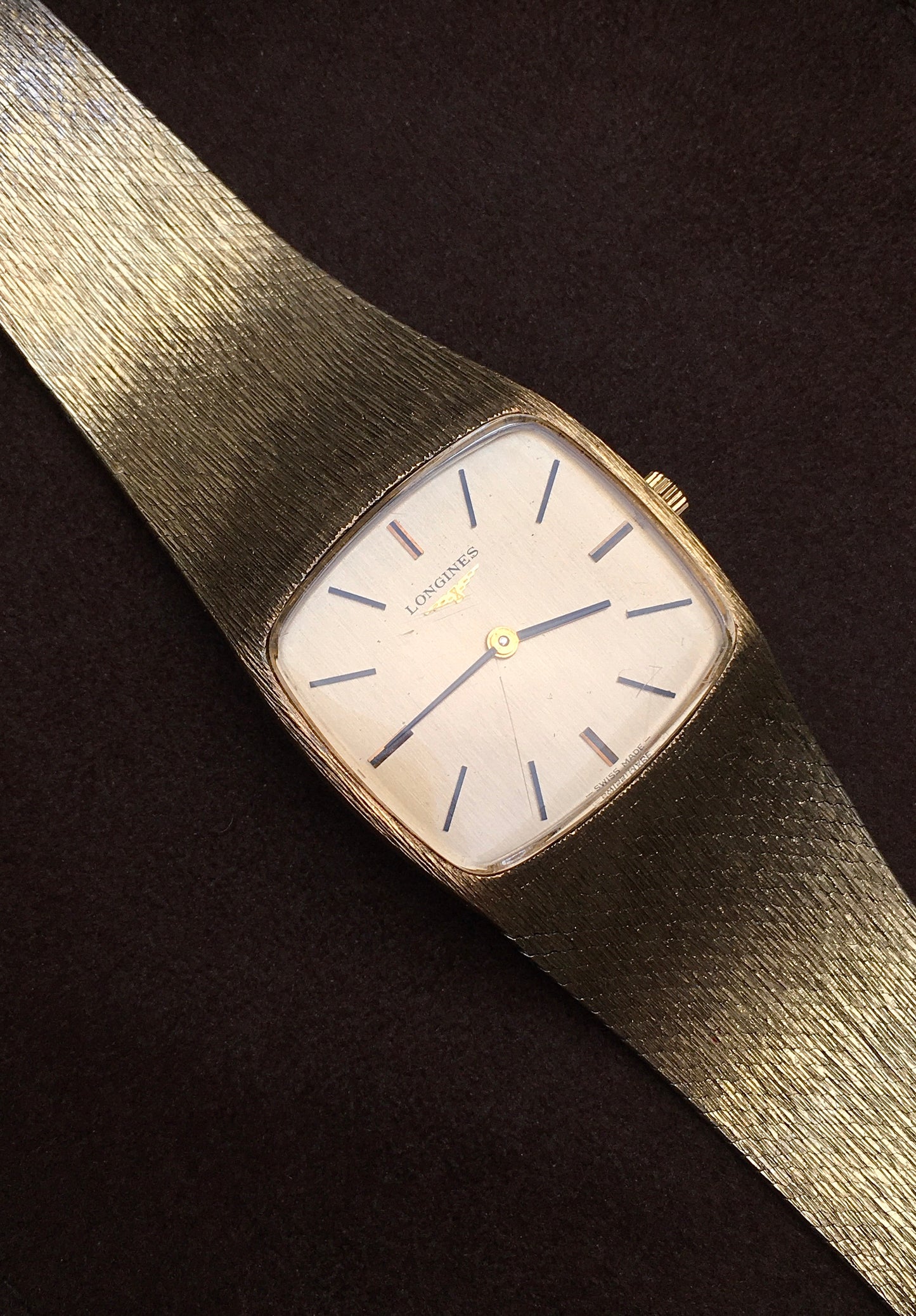 1970s Sterling Silver Vermeil Longines