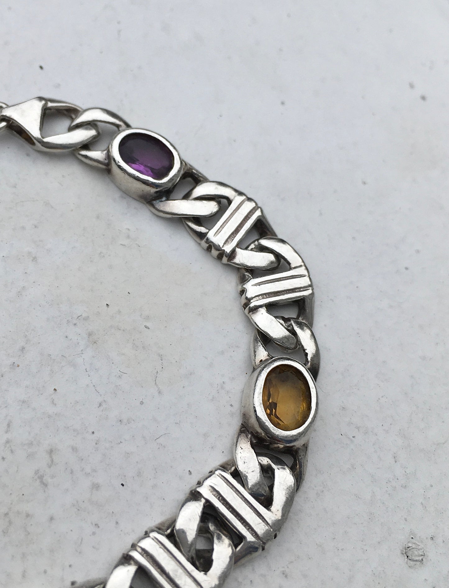 1970s Sterling Silver Mariner Bracelet