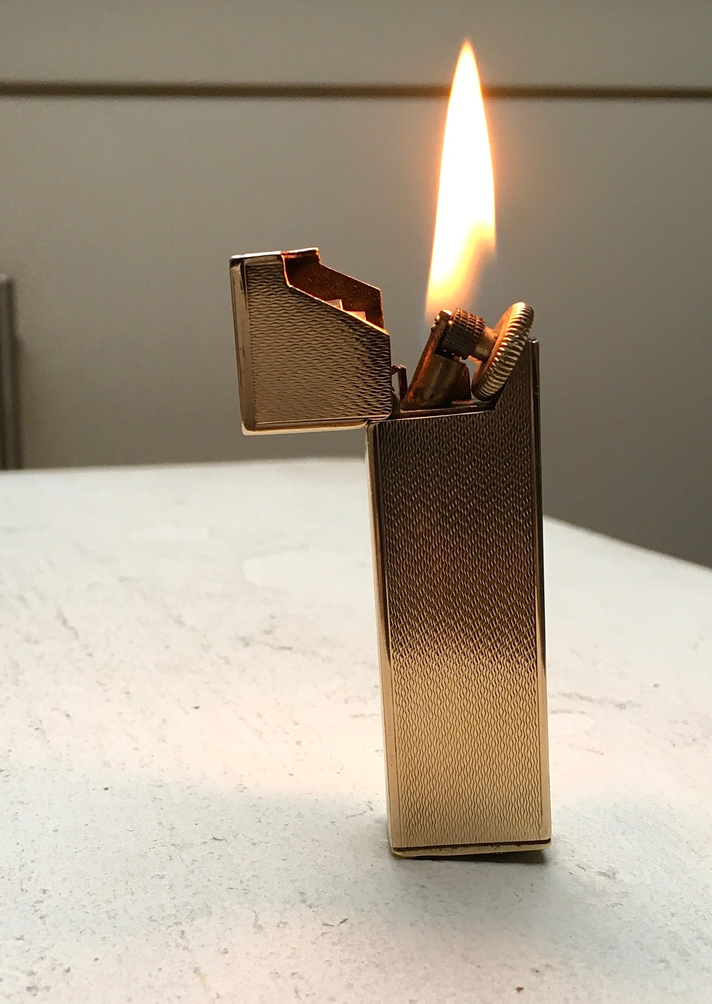 Vintage 1930s 9ct Gold Longfellow Lighter