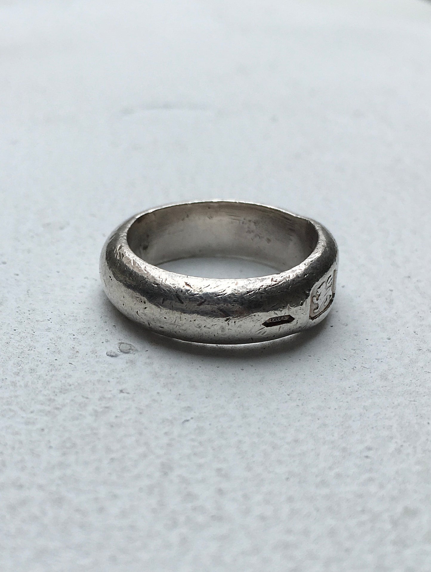 1990s Sterling Silver Hallmark Ring