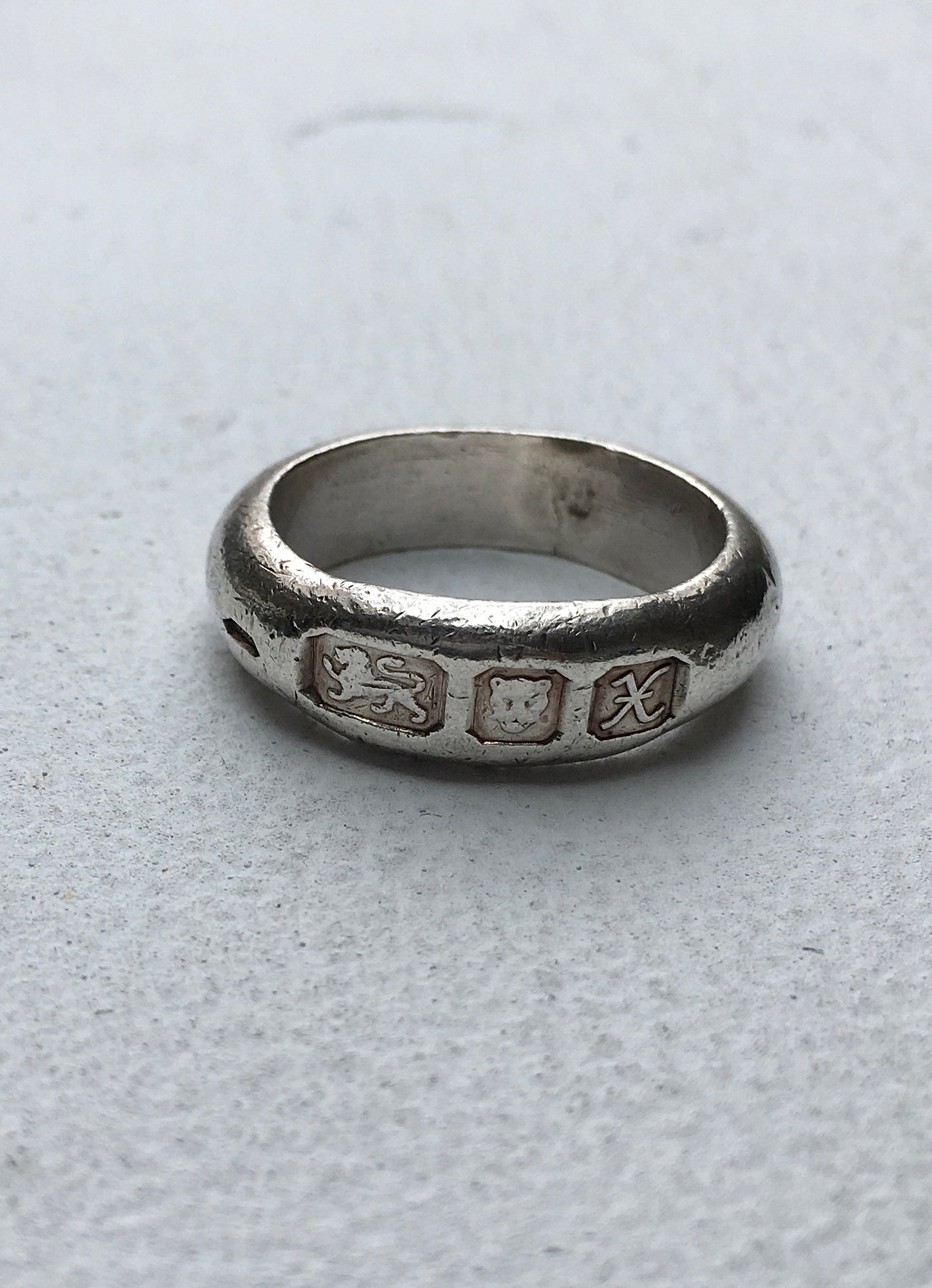 1990s Sterling Silver Hallmark Ring