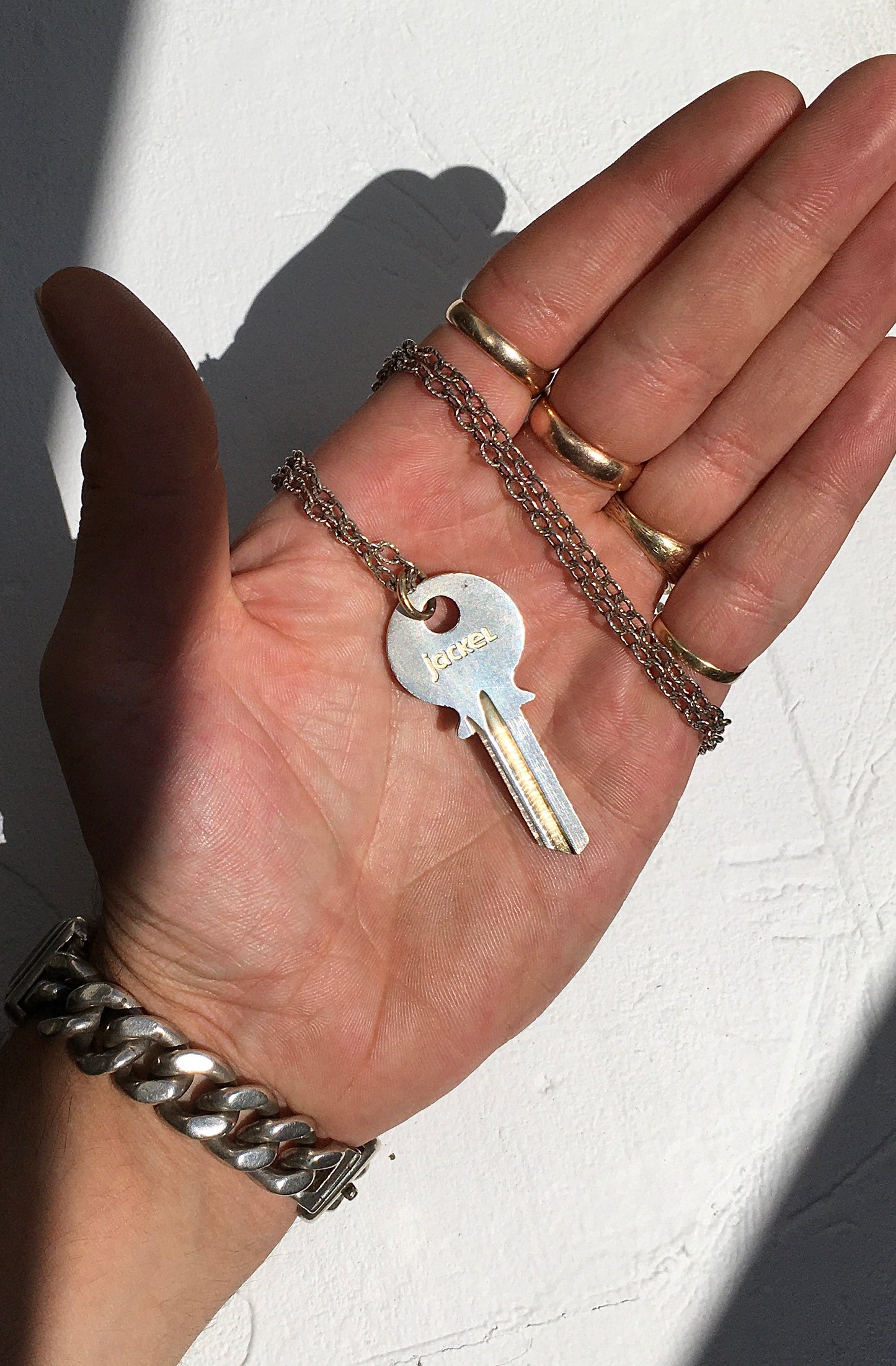 Sterling Silver Jubilee Key Necklace