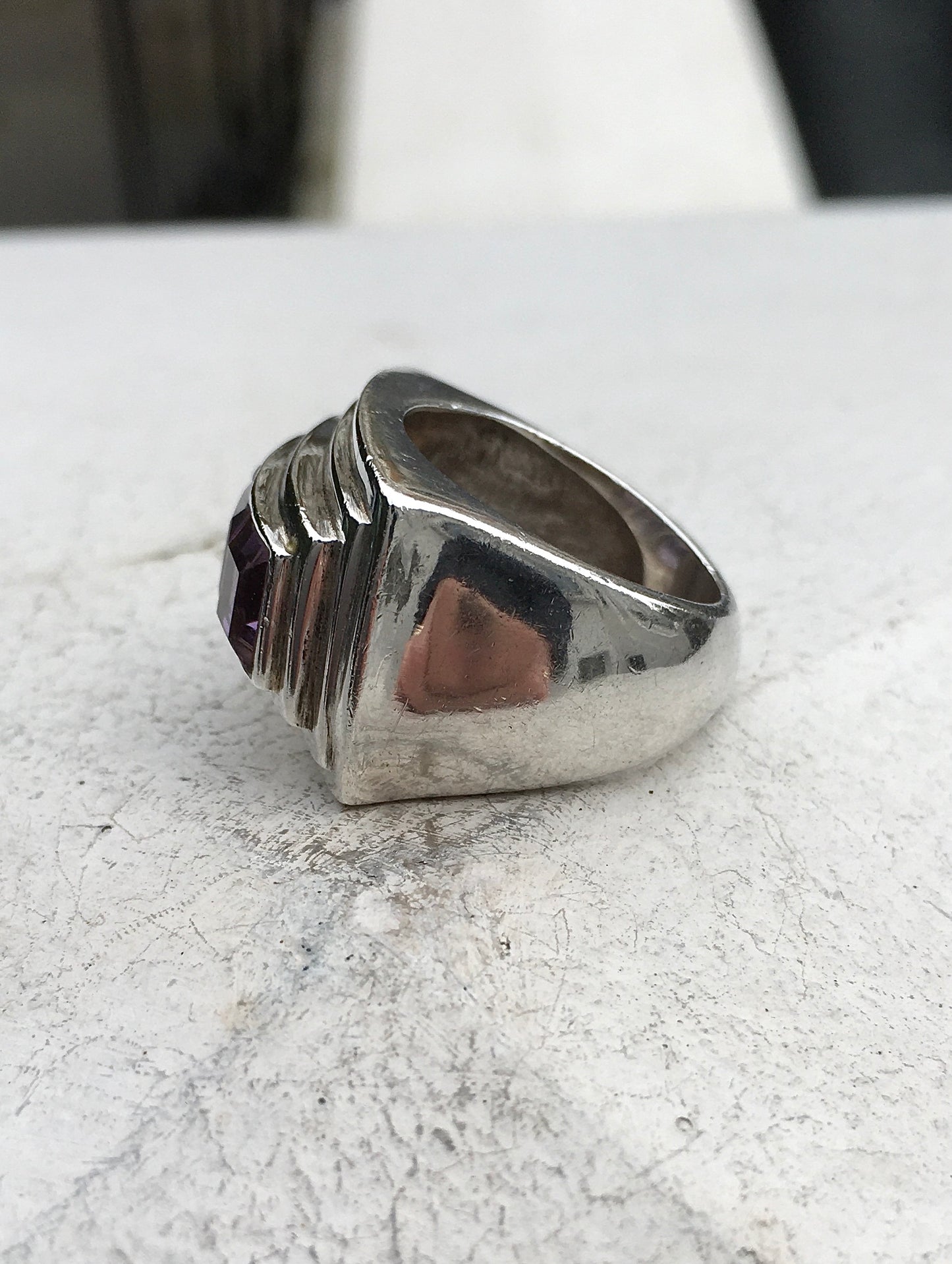 Sterling Silver x Amethyst Ring