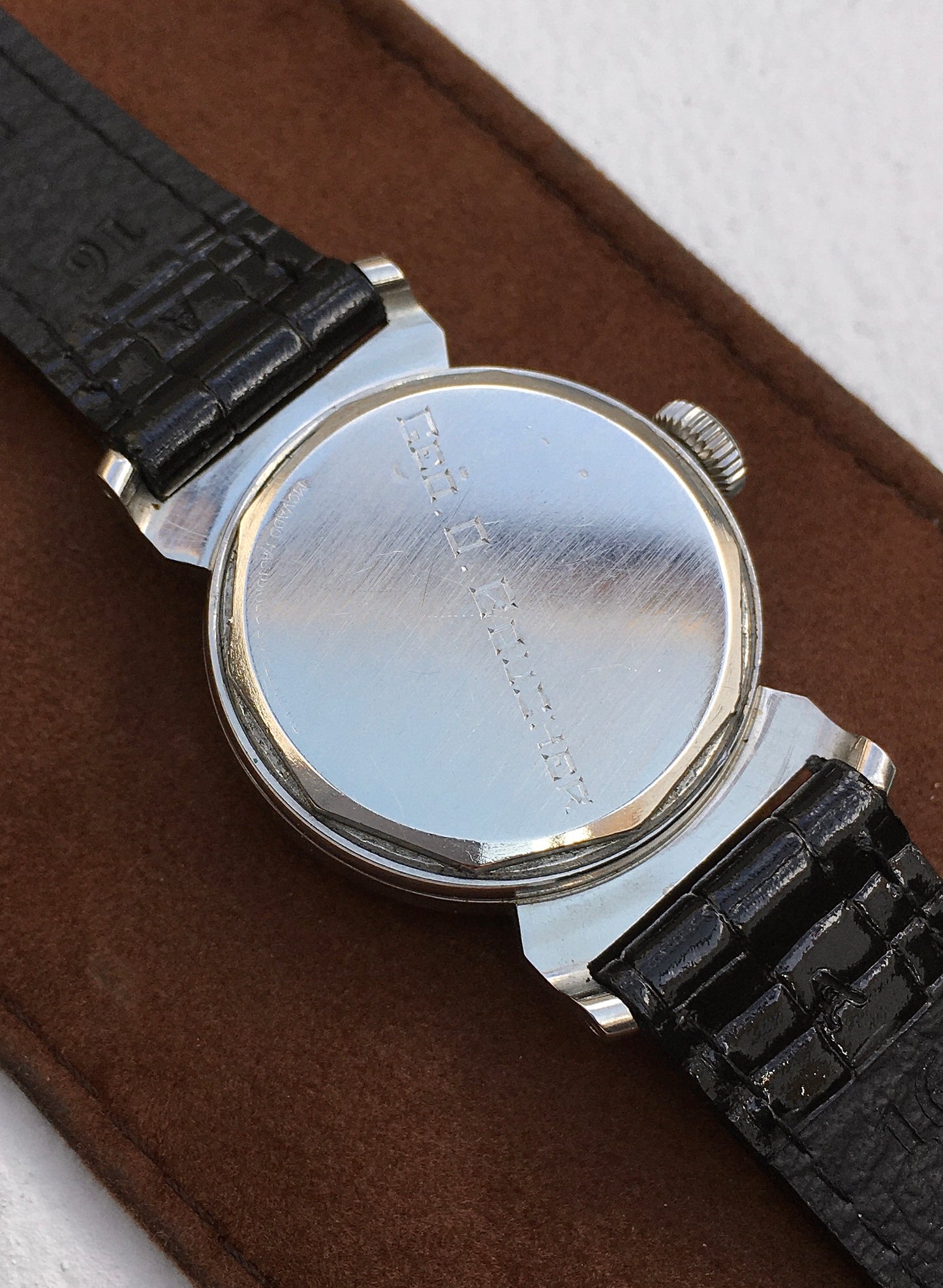 Vintage 1930s Steel & Rose Gold Movado