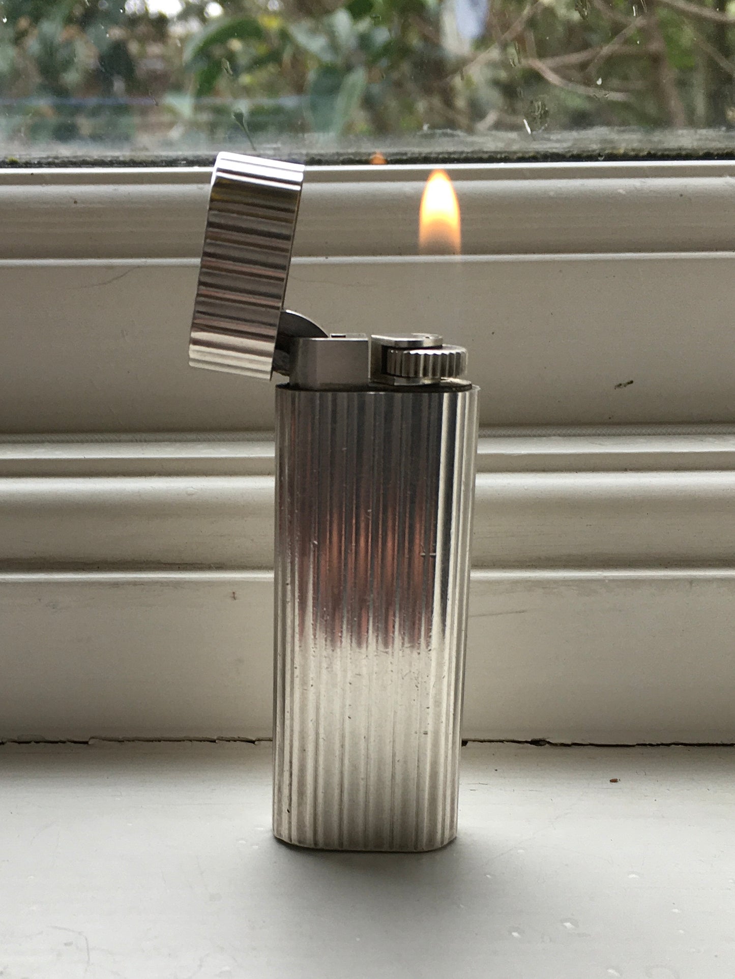 Vintage 1980s Silver Cartier Godron