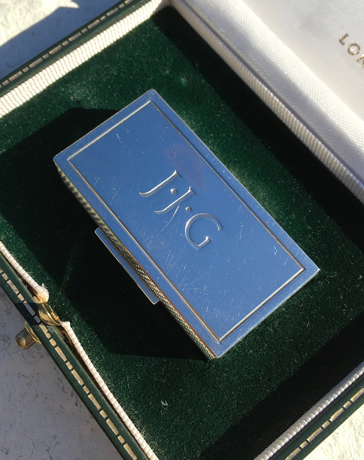 Sterling Silver Asprey Elizabeth II Pill Box