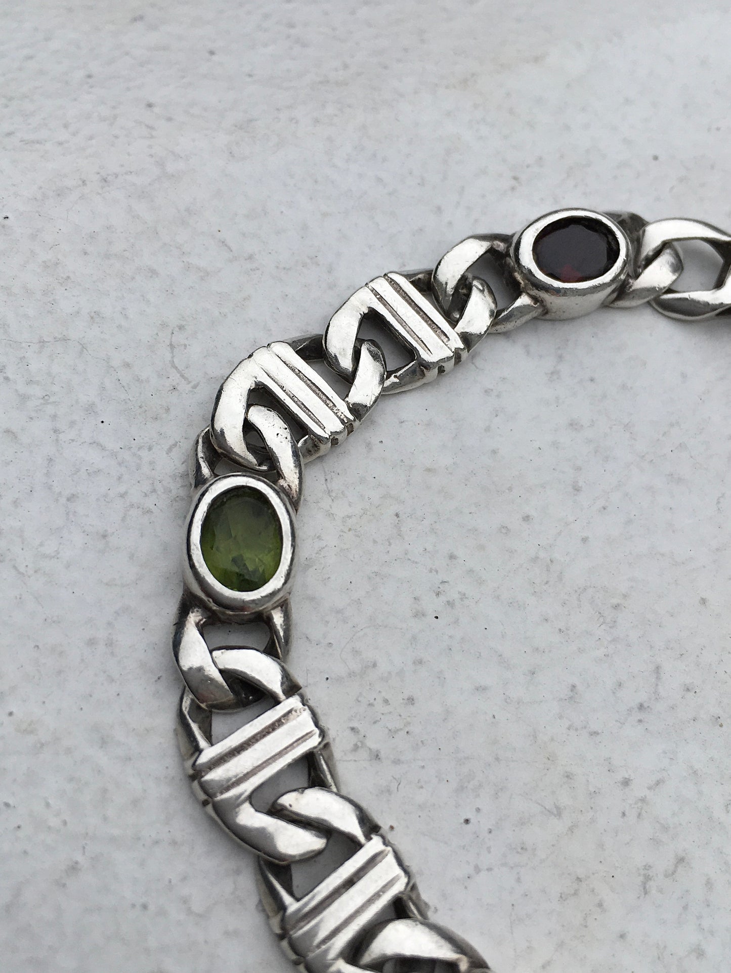 1970s Sterling Silver Mariner Bracelet