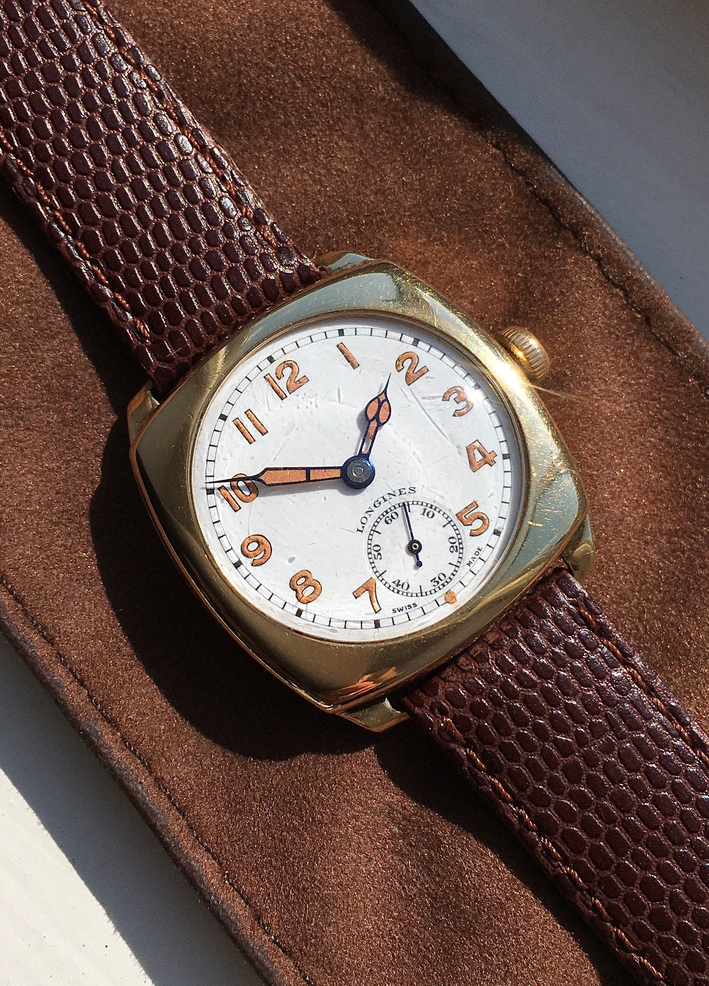 Vintage 1940s 9ct Gold Longines