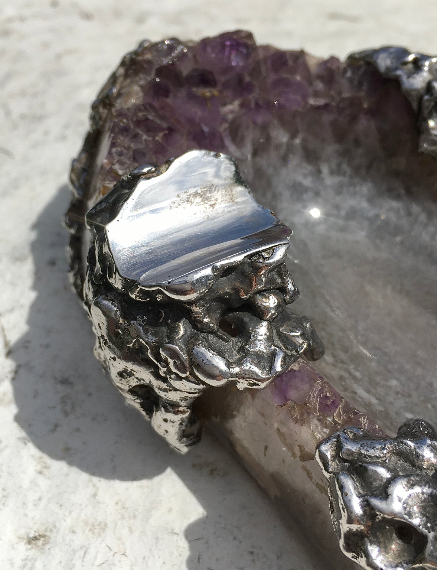 Vintage Amethyst Cigar Ashtray