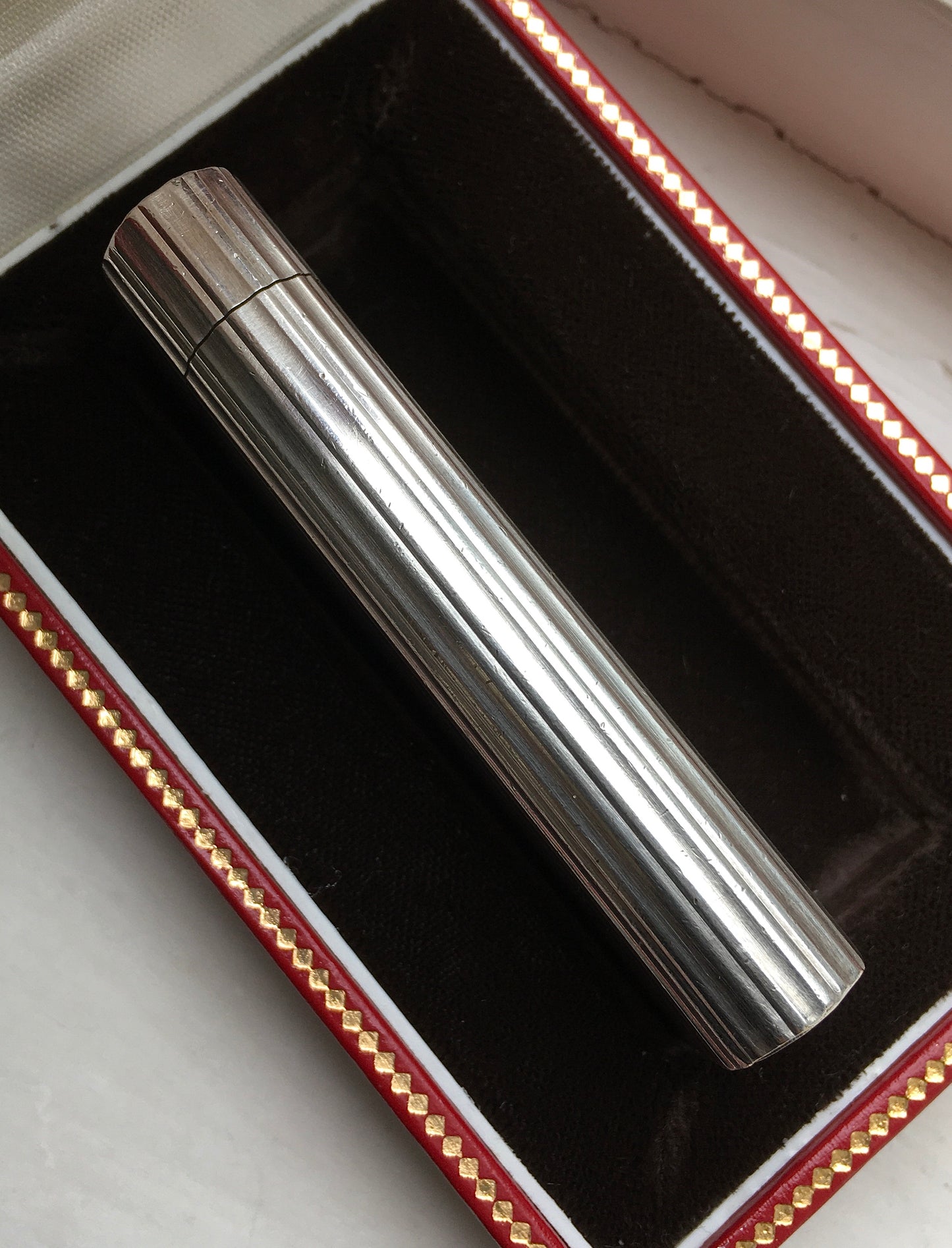 Vintage 1980s Silver Cartier Godron