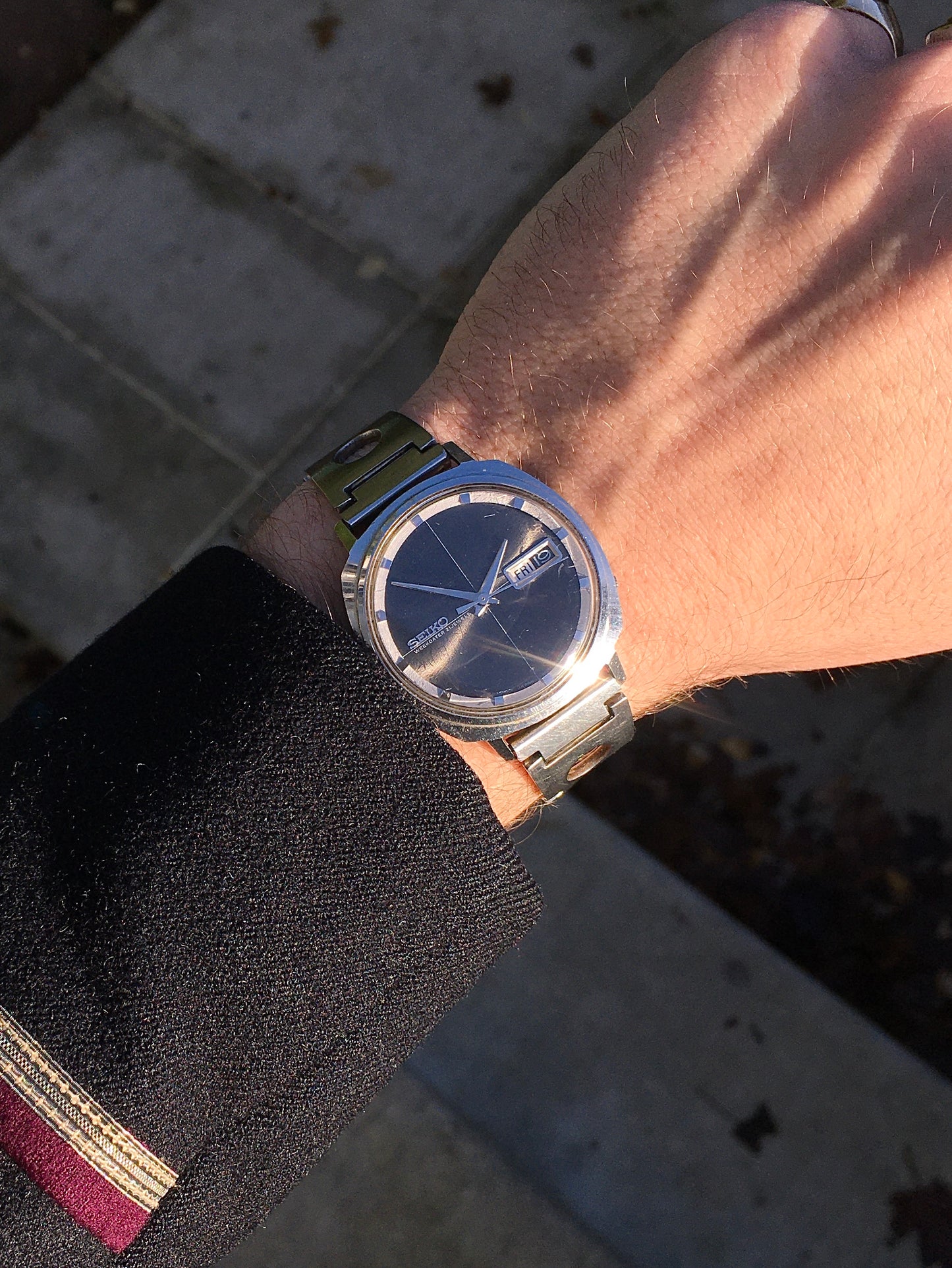 Vintage 1970s Seiko 5 Automatic Sportswatch