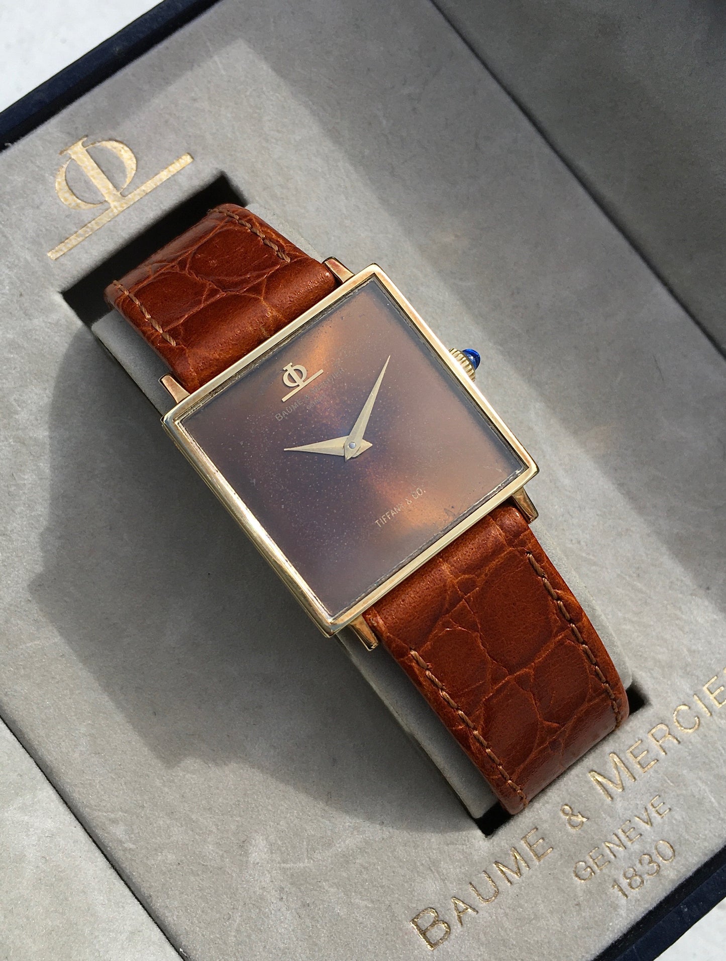 Vintage 1970s 14k Tiffany & Co Baume & Mercier