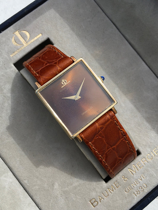 Vintage 1970s 14k Tiffany & Co Baume & Mercier