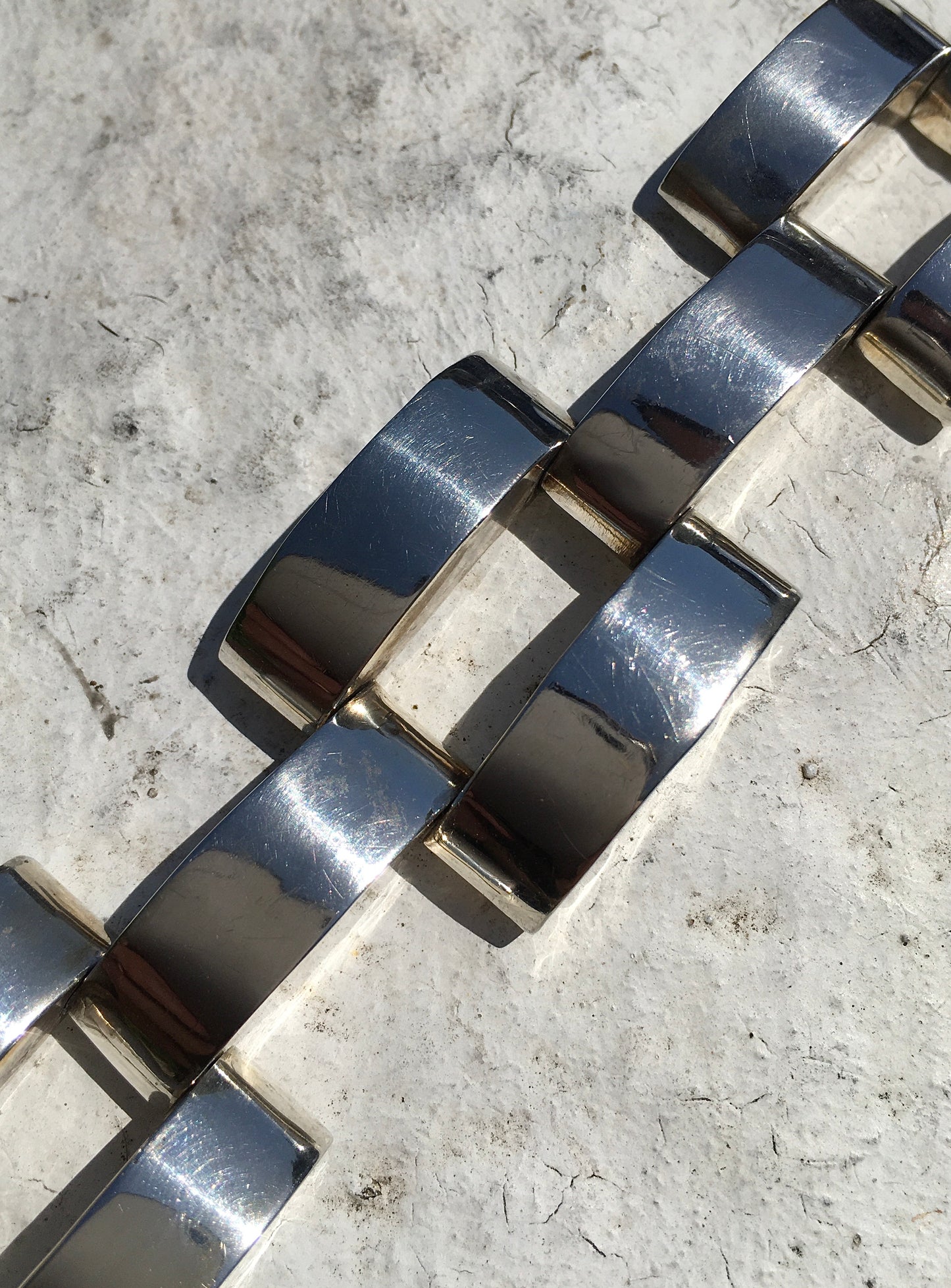 Vintage Sterling Silver Panther Bracelet