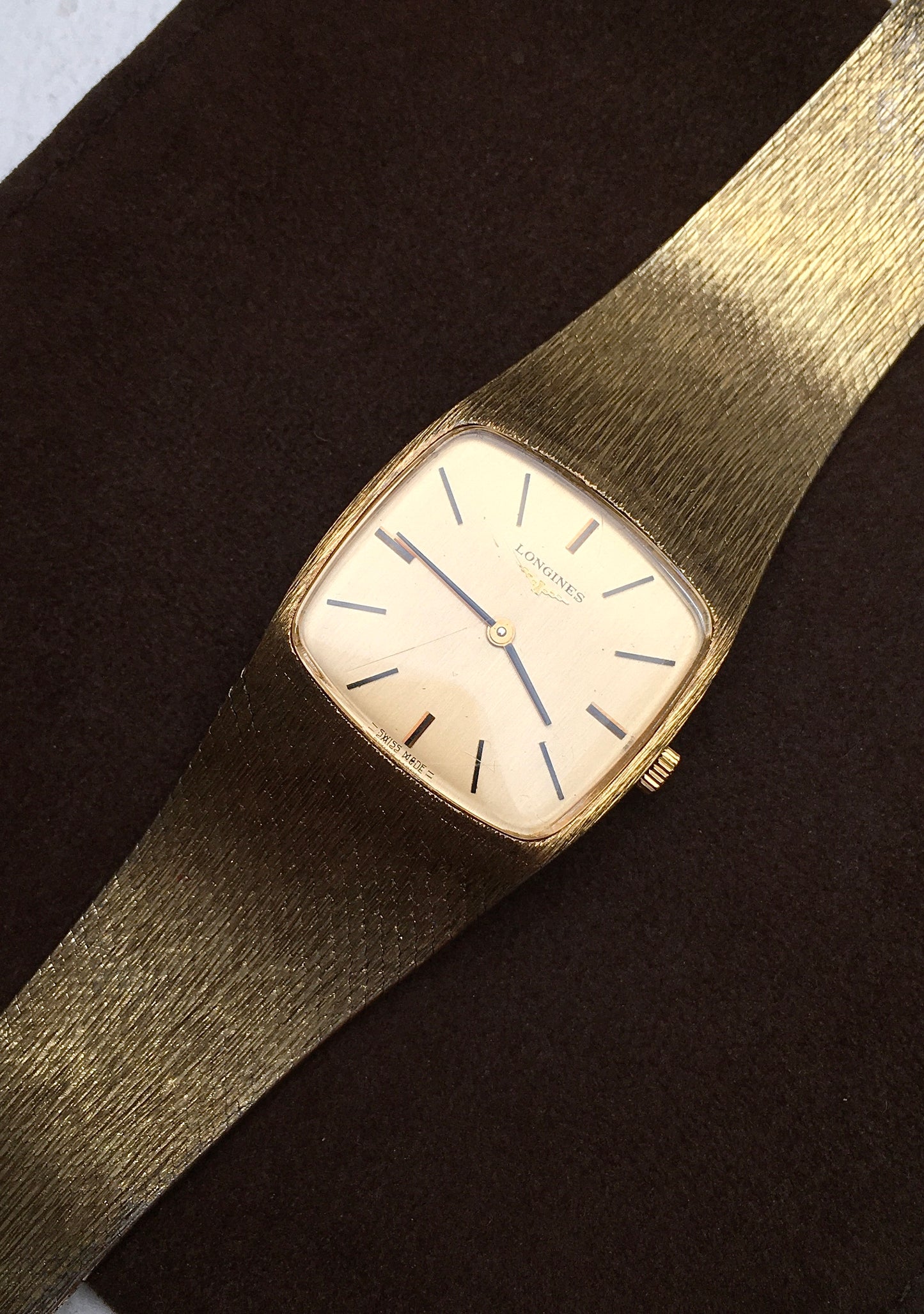 1970s Sterling Silver Vermeil Longines