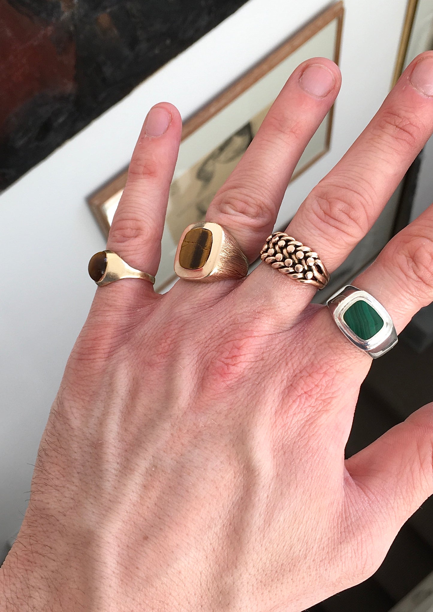 Sterling Silver Malachite Ring