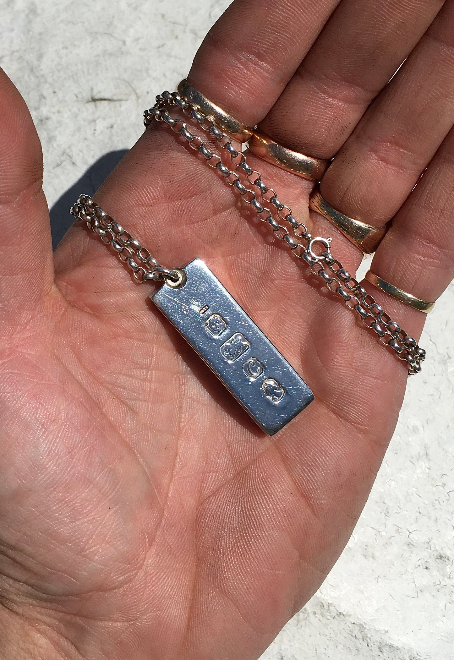 Vintage 1970s Sterling Silver Ingot