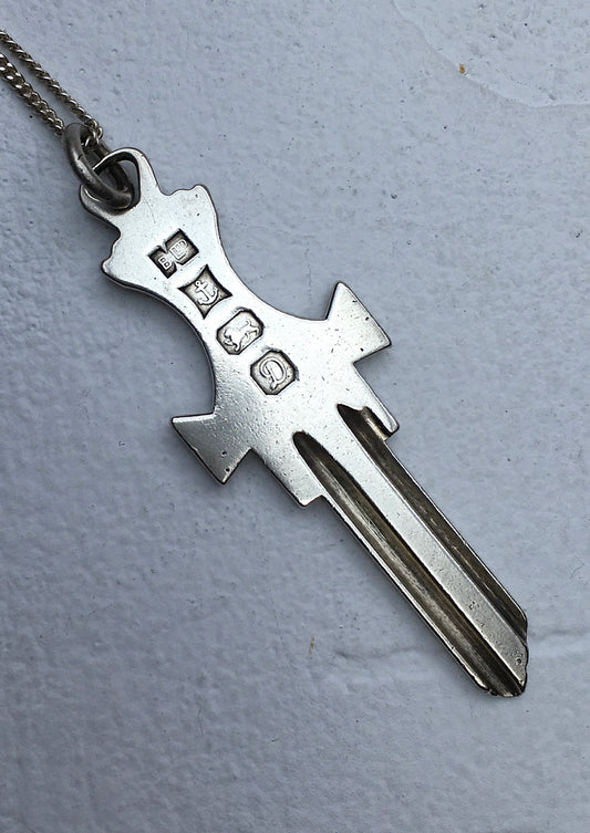 Sterling Silver Key Pendant