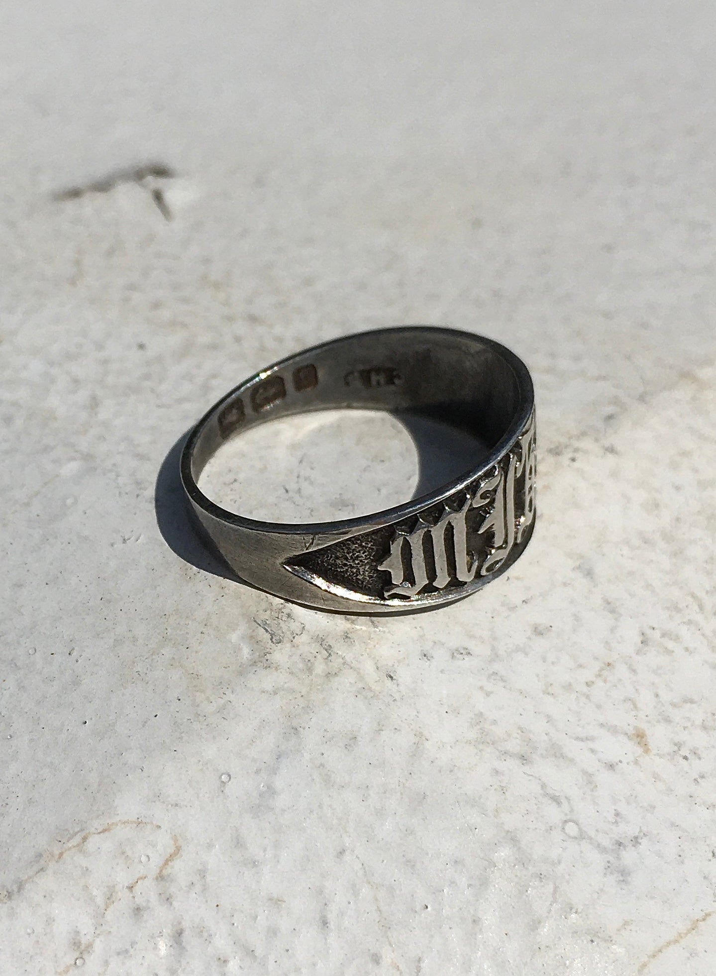 Antique Victorian Sterling Silver Mizpah Ring