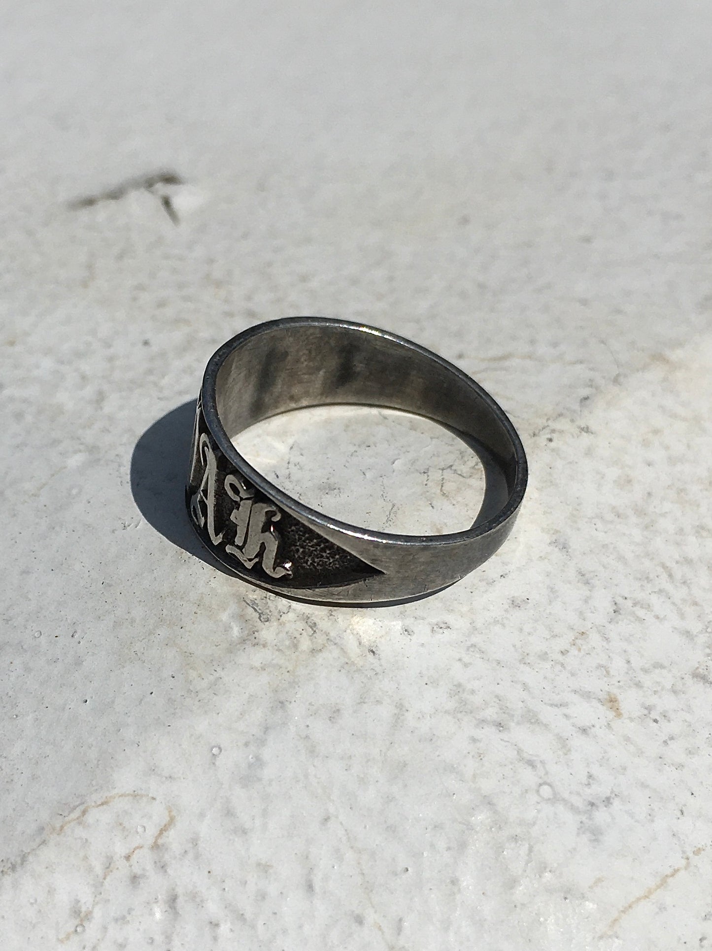 Antique Victorian Sterling Silver Mizpah Ring