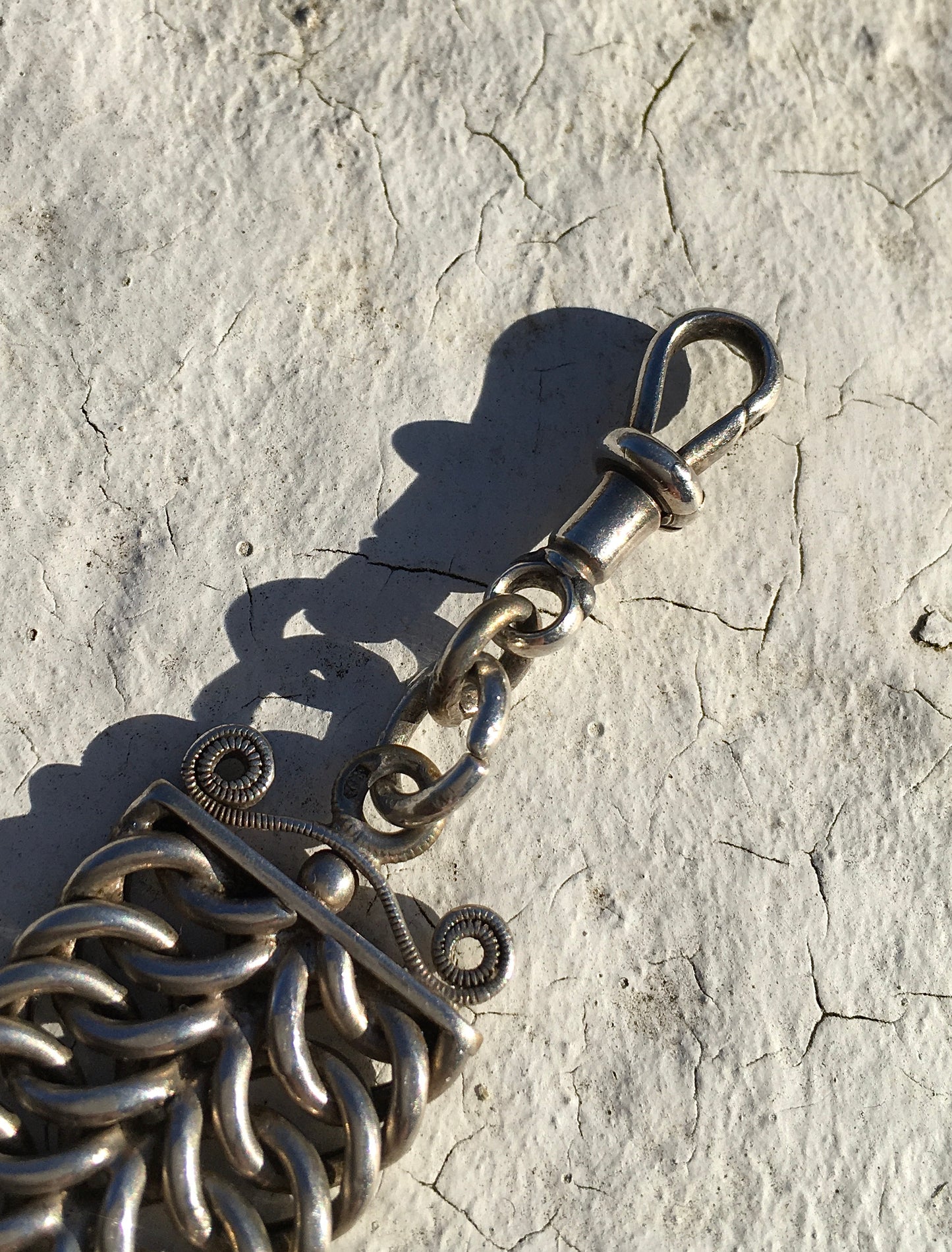 Antique Silver Coin Fob