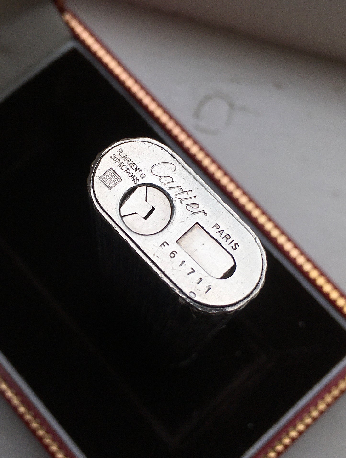 Vintage 1980s Silver Cartier Godron