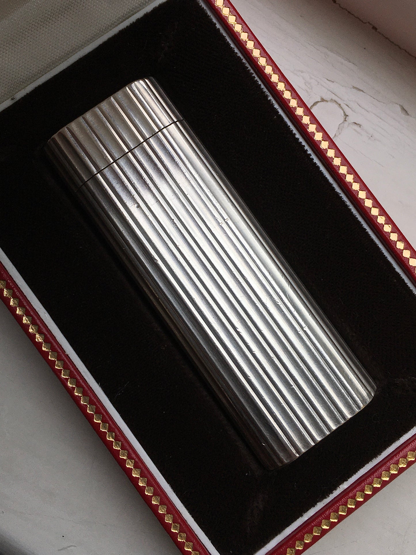 Vintage 1980s Silver Cartier Godron