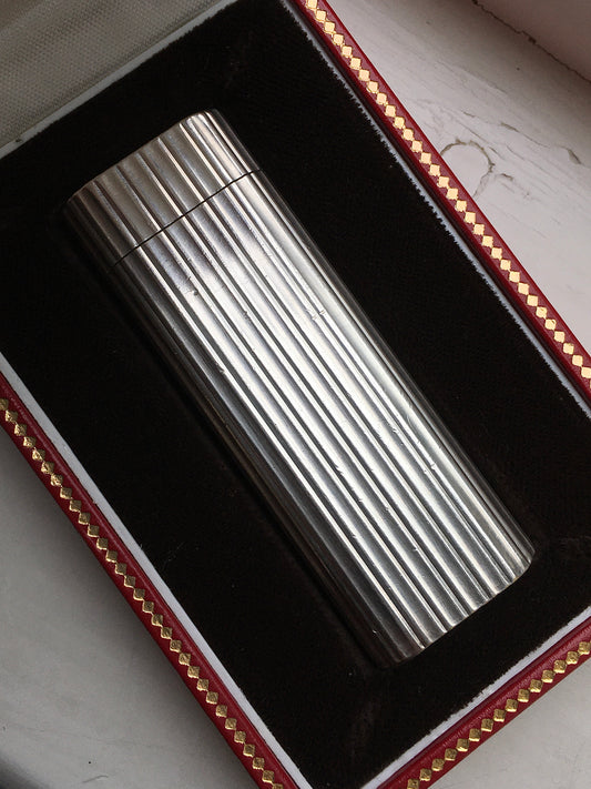 Vintage 1980s Silver Cartier Godron
